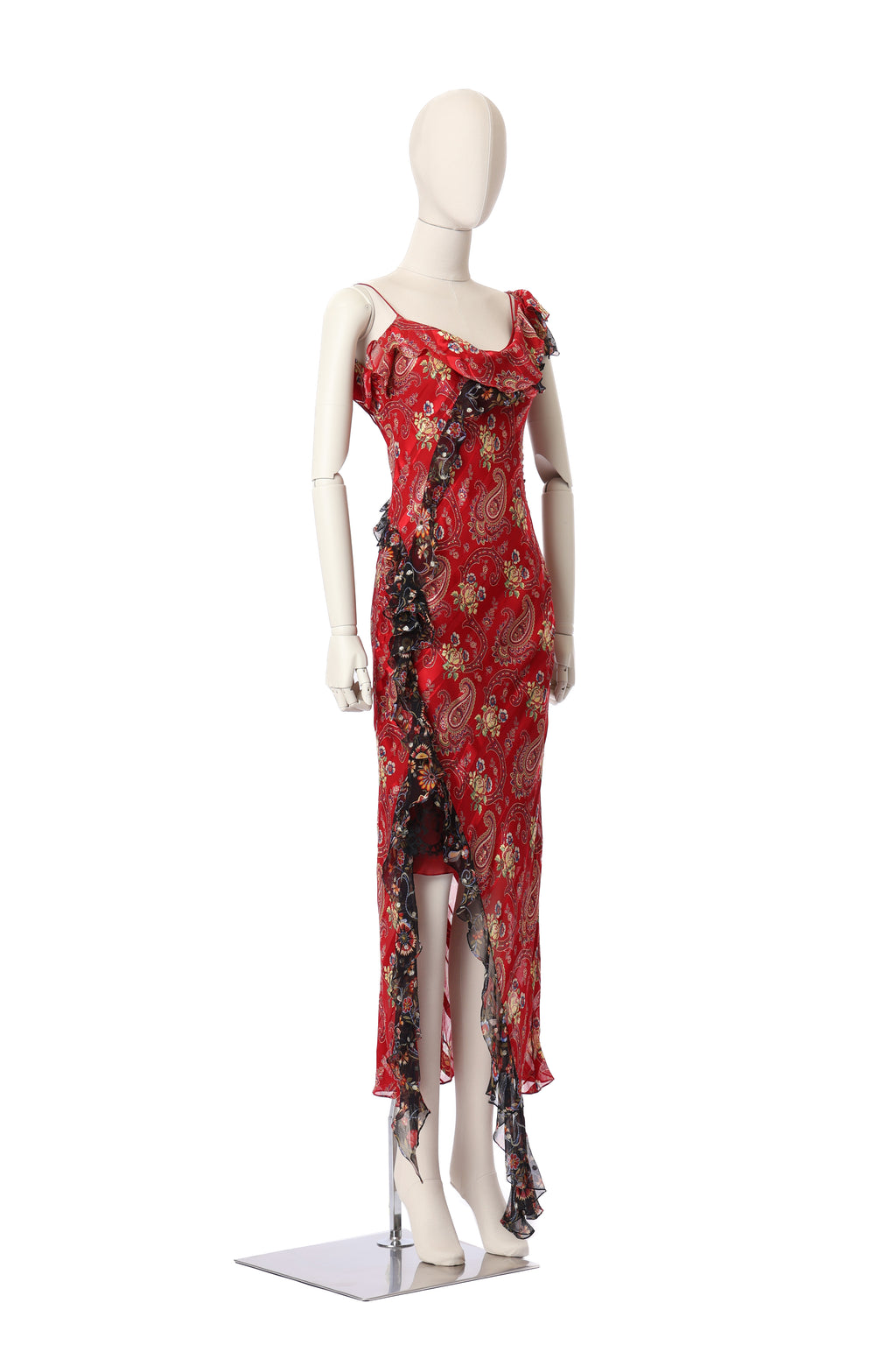 Dior 2002 Ruffle Silk Dress