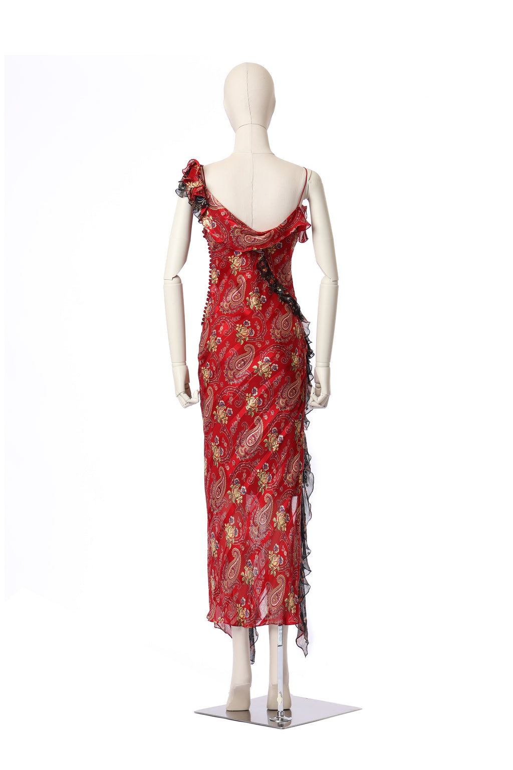 Dior 2002 Ruffle Silk Dress