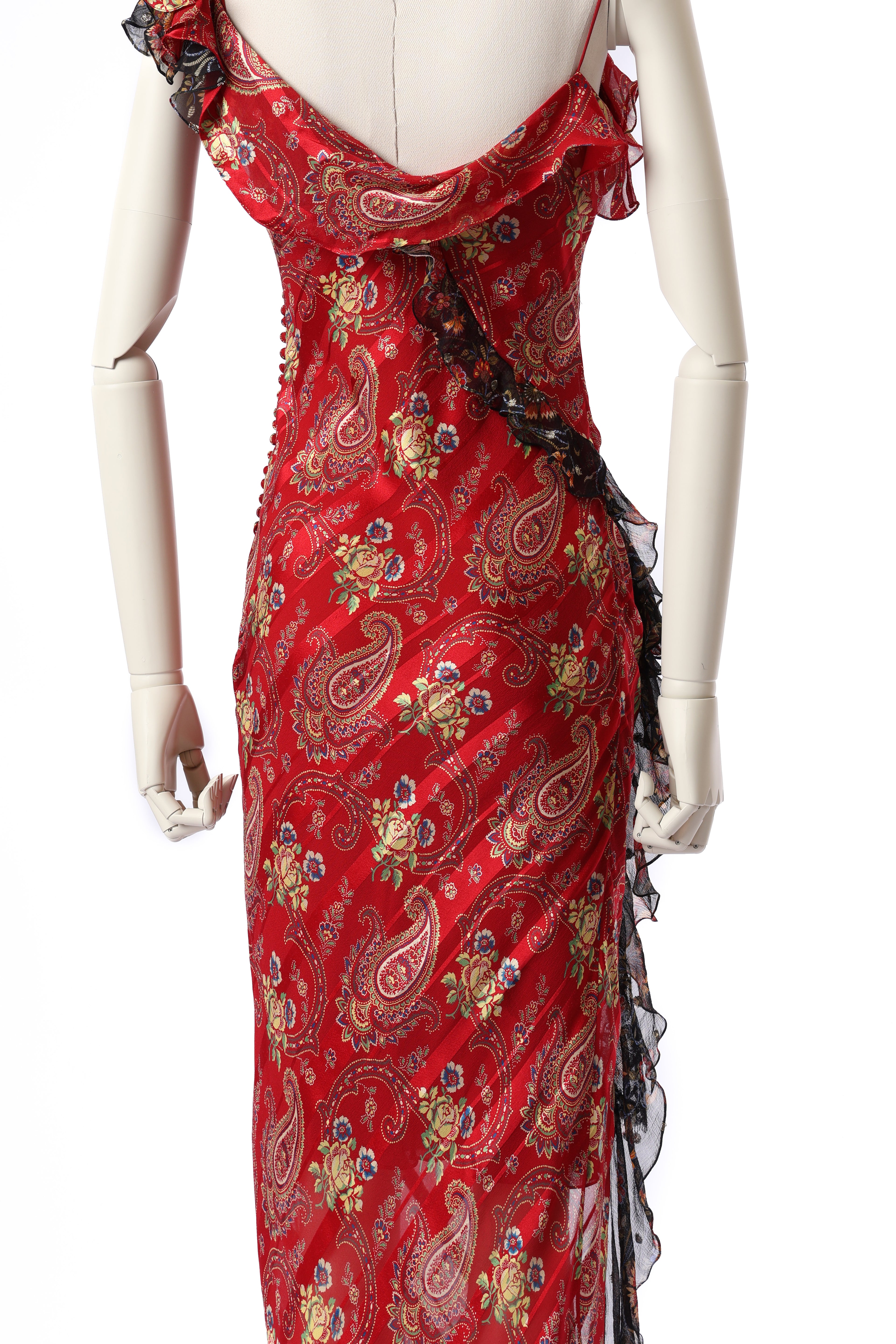 Dior 2002 Ruffle Silk Dress