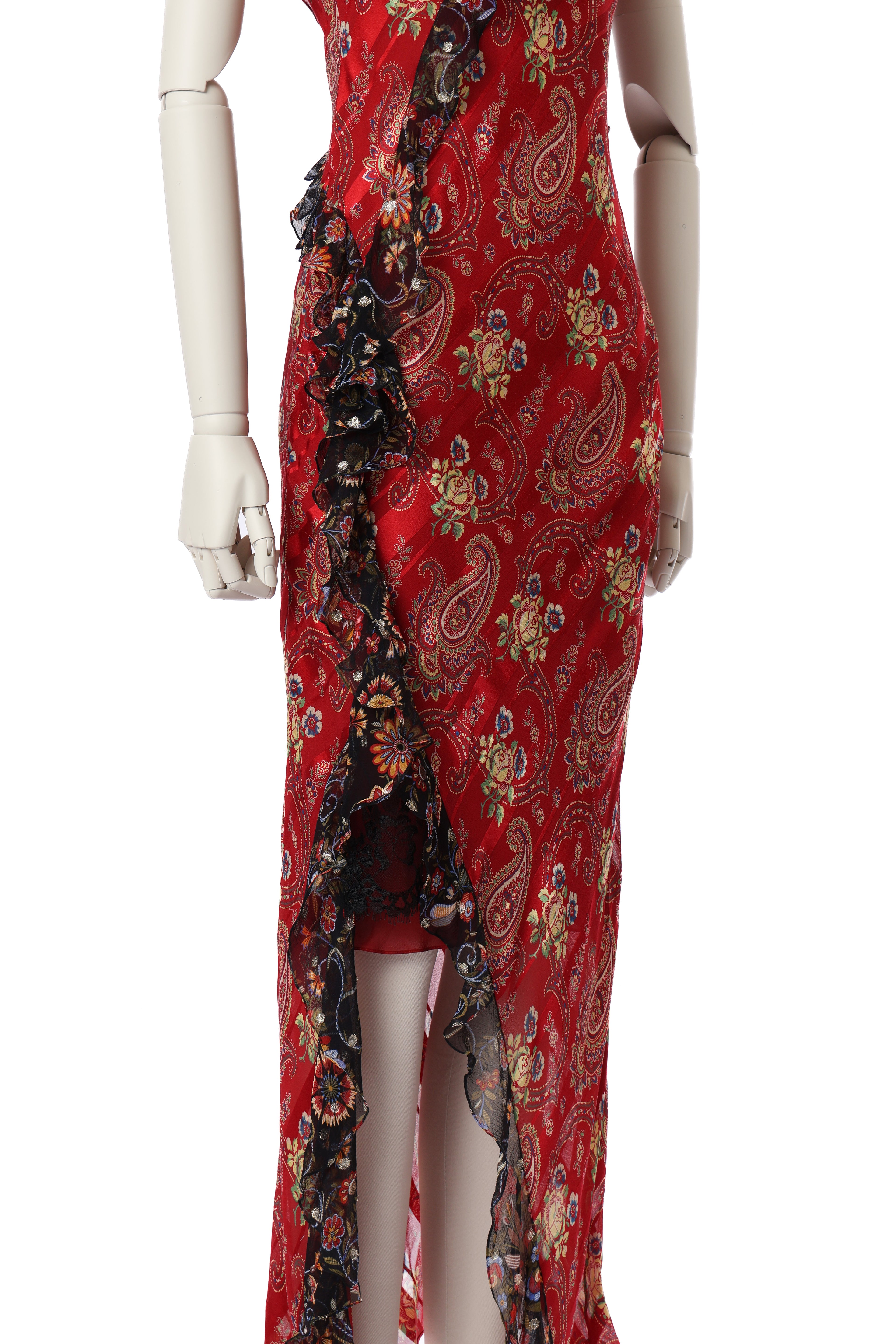 Dior 2002 Ruffle Silk Dress