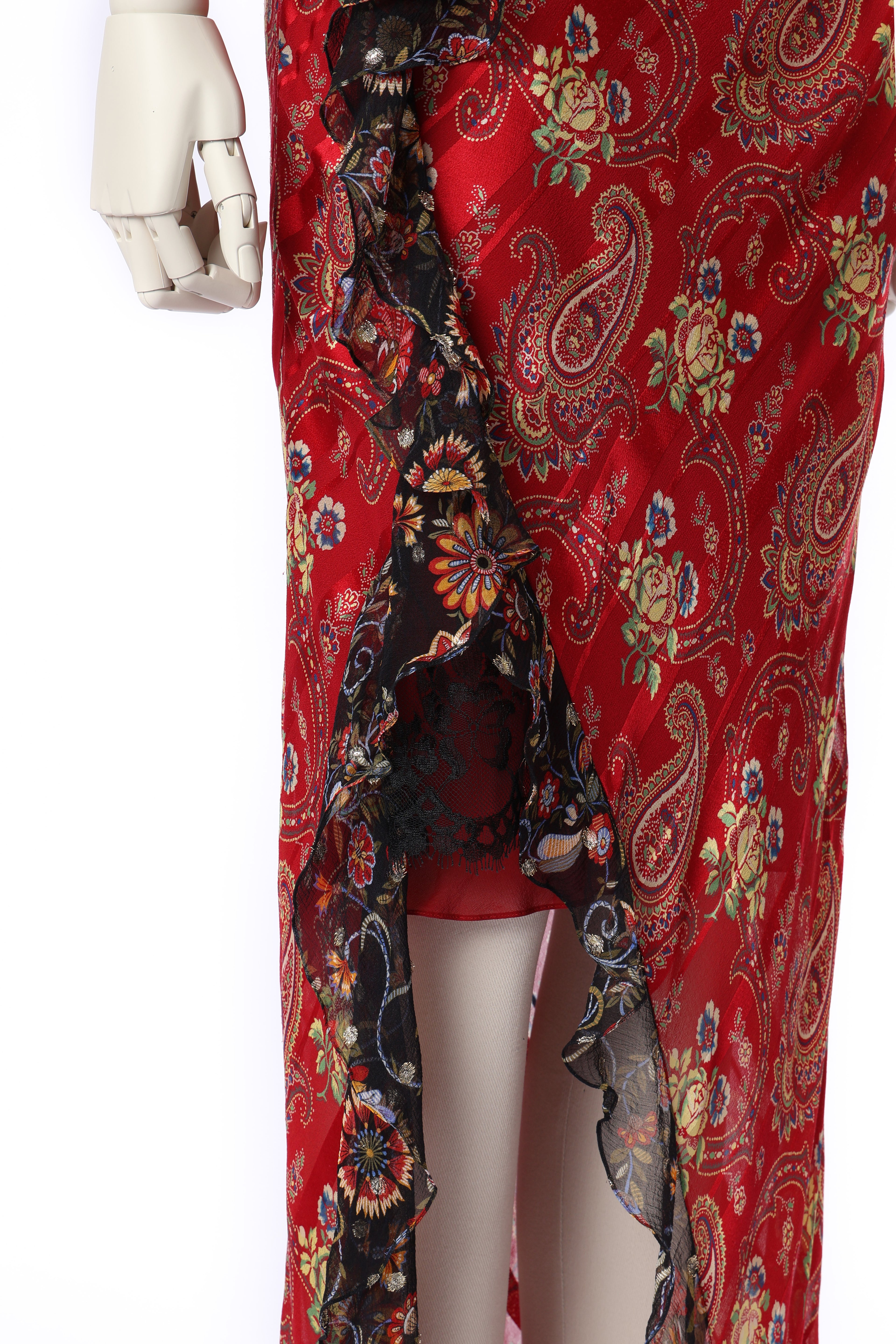 Dior 2002 Ruffle Silk Dress