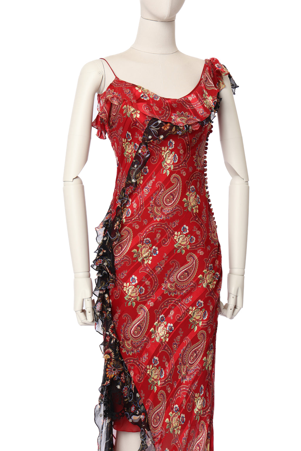 Dior 2002 Ruffle Silk Dress