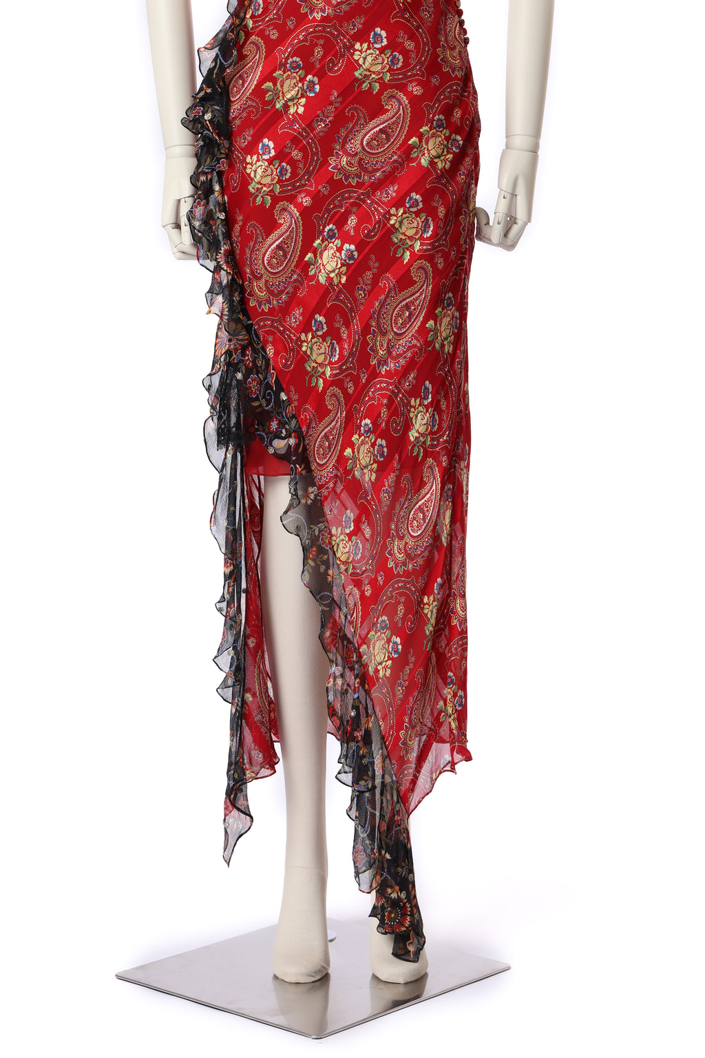 Dior 2002 Ruffle Silk Dress