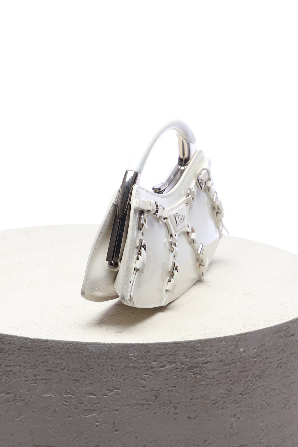 Dior 2003 Mini White Bondage Bag