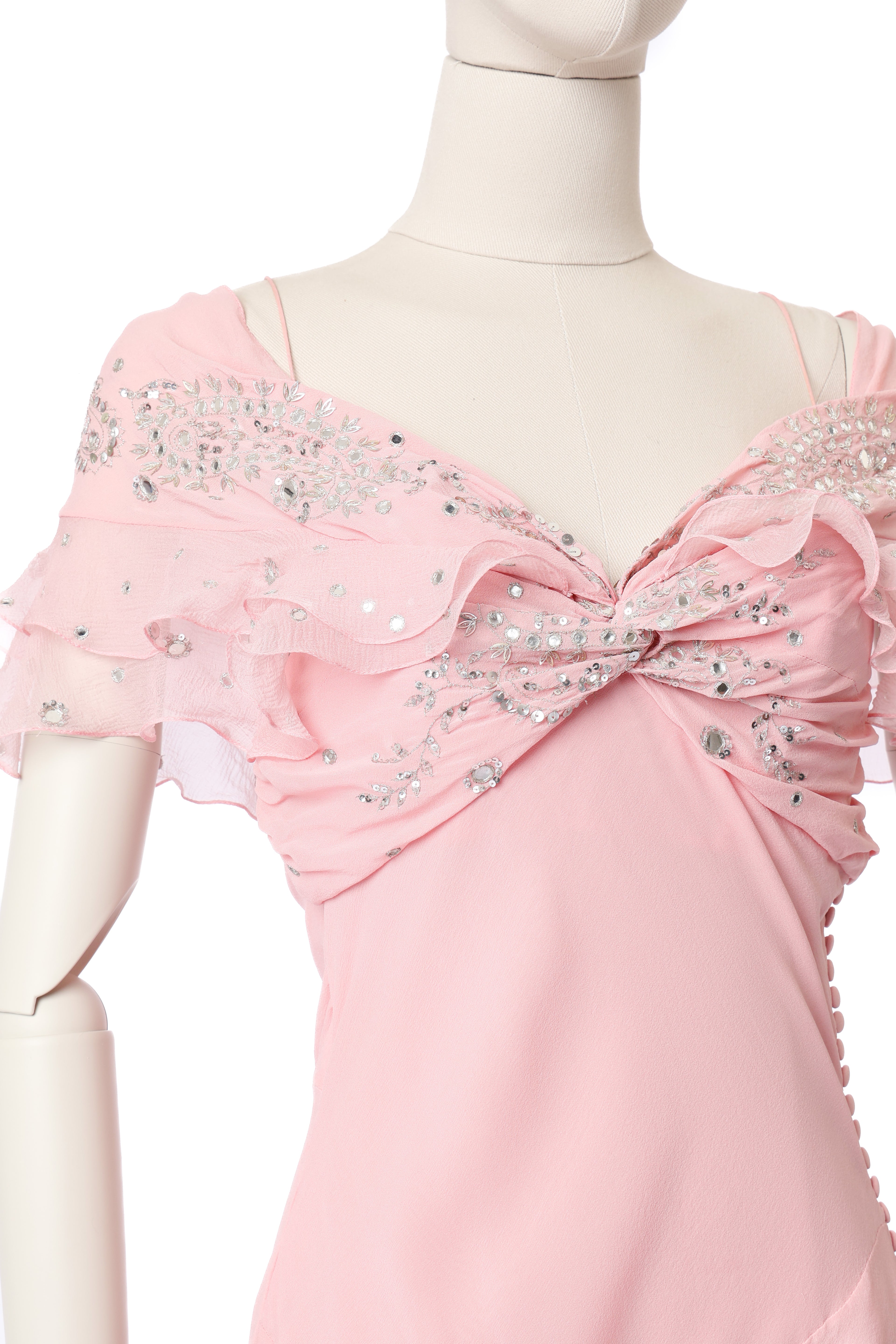 Dior 2004 Silk Embellished Dress