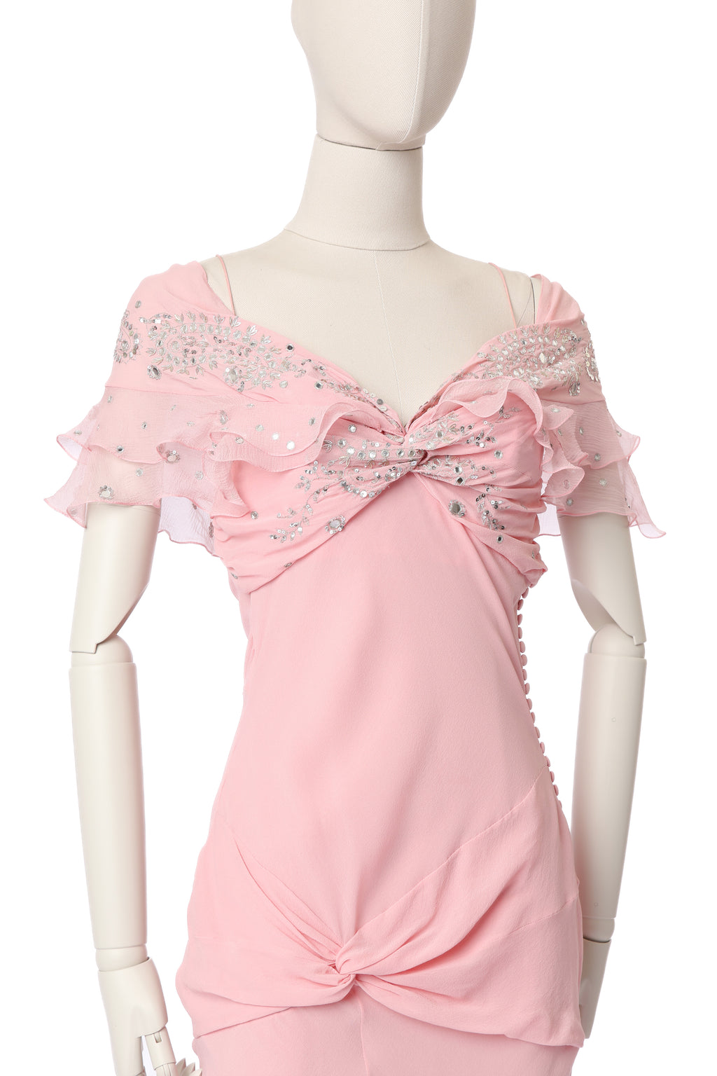 Dior 2004 Silk Embellished Dress