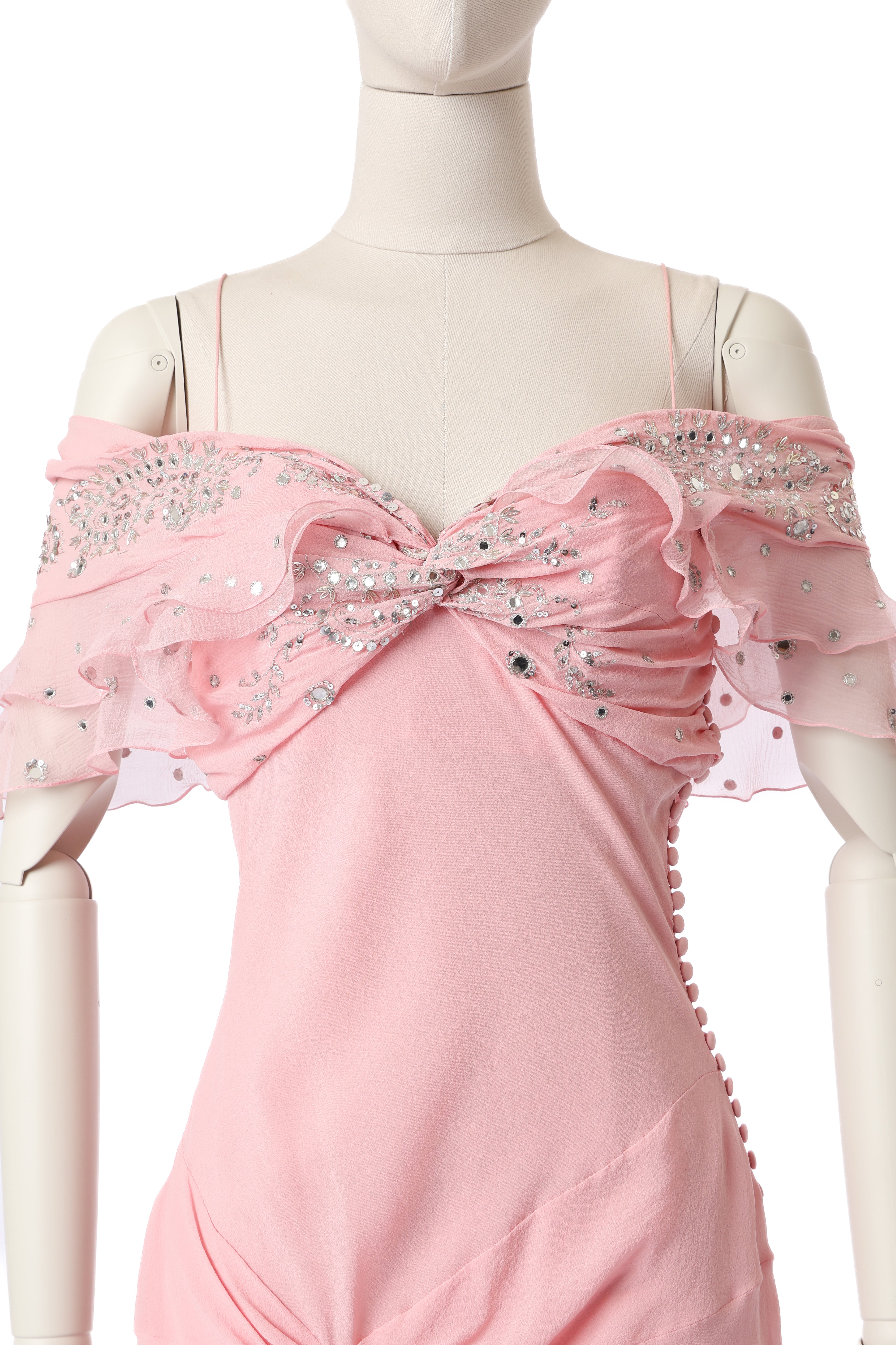 Dior 2004 Silk Embellished Dress