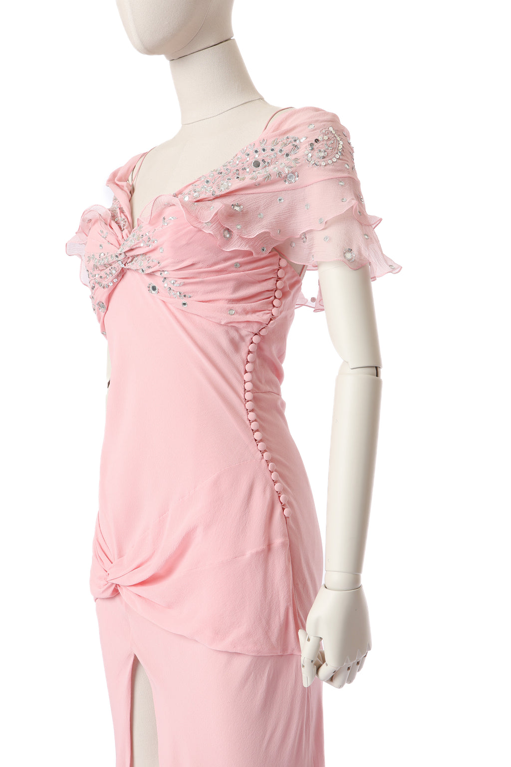 Dior 2004 Silk Embellished Dress