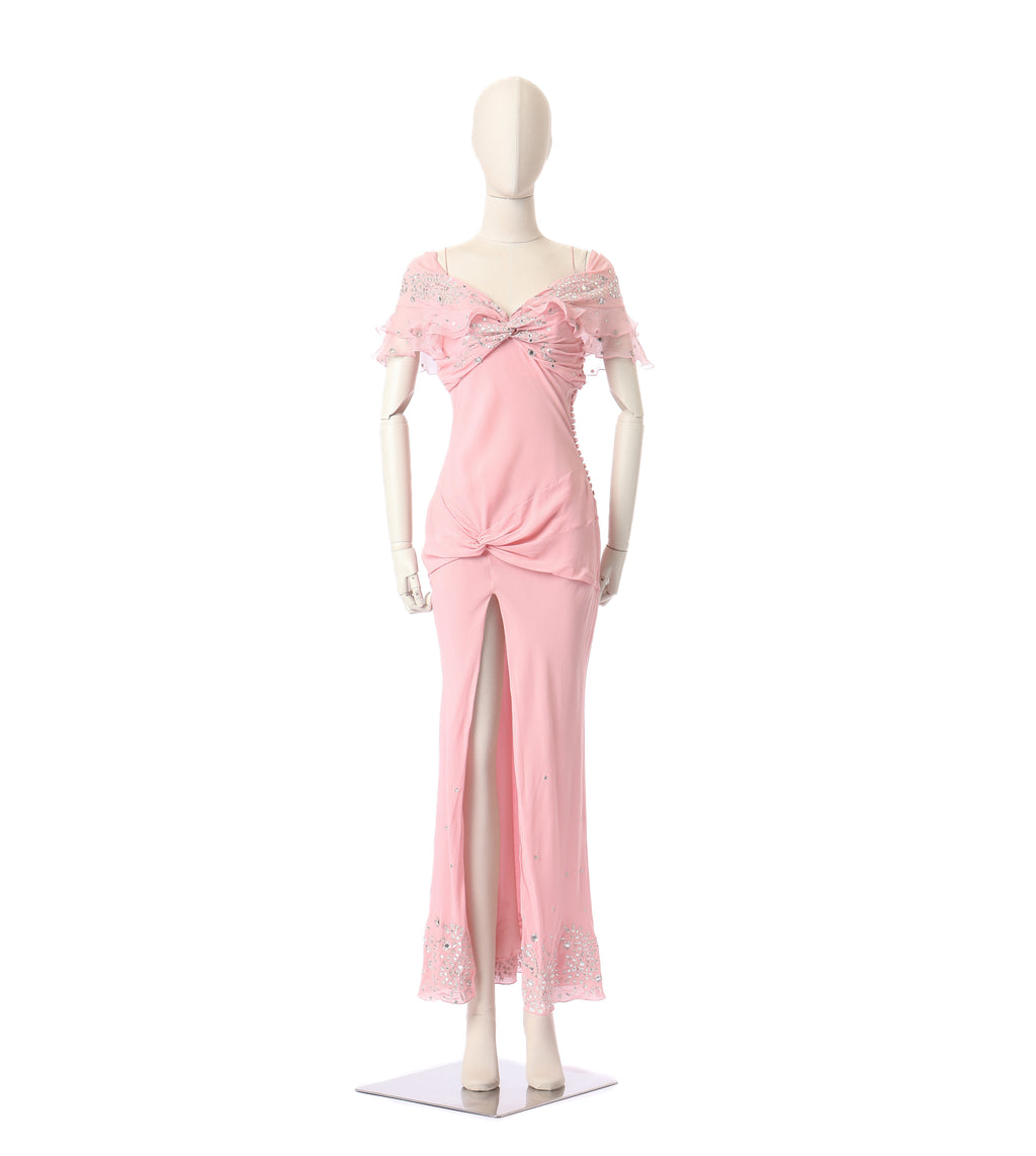 Dior 2004 Silk Embellished Dress