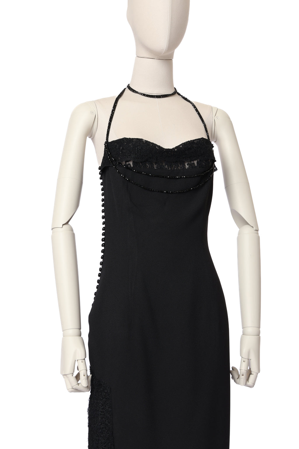 Dior 1997 Crystal Beads Lace Dress