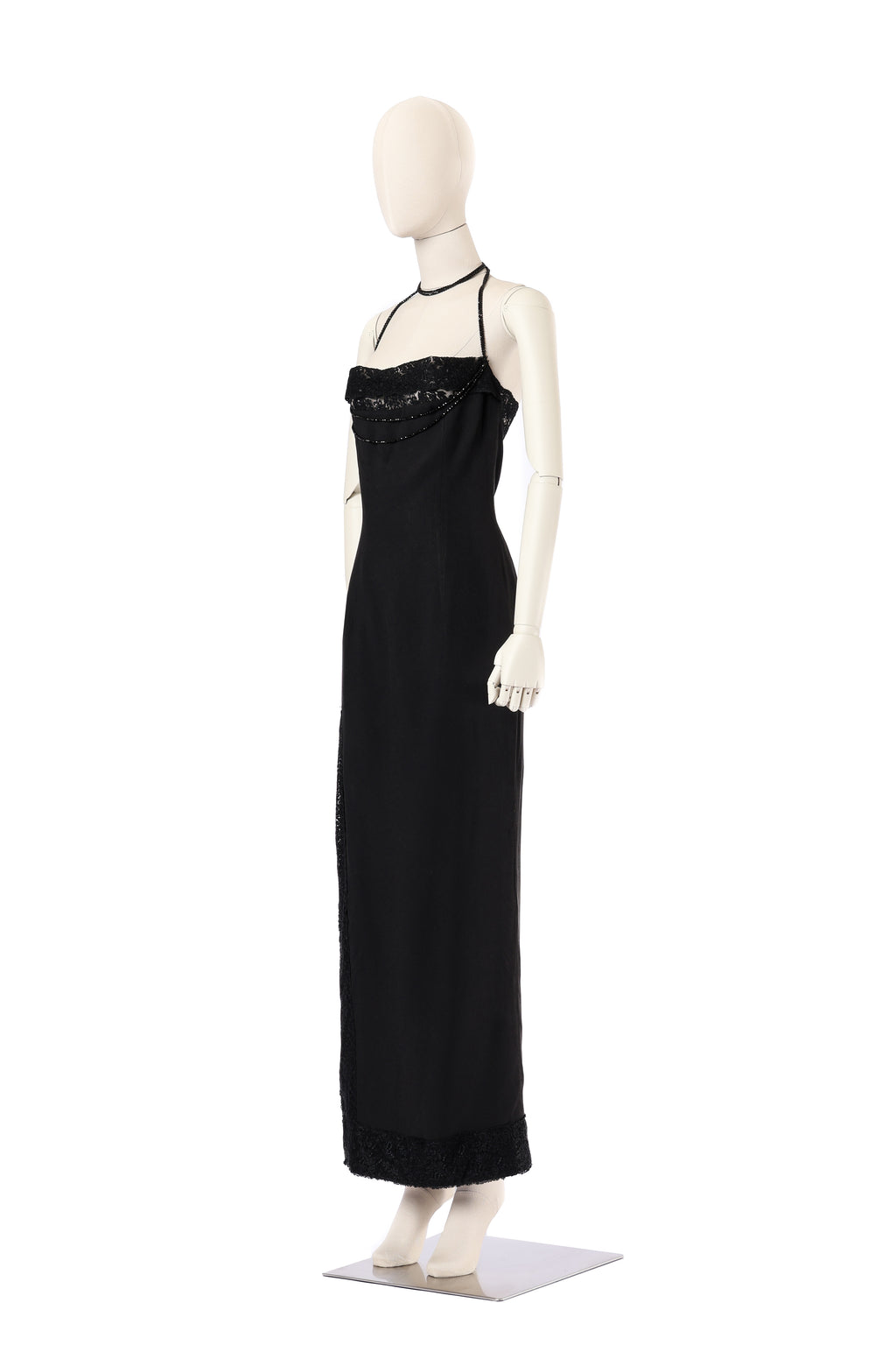 Dior 1997 Crystal Beads Lace Dress