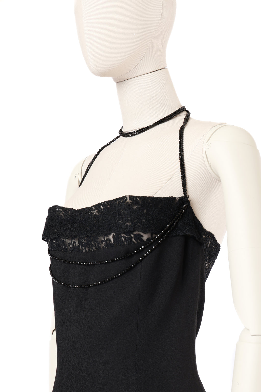 Dior 1997 Crystal Beads Lace Dress