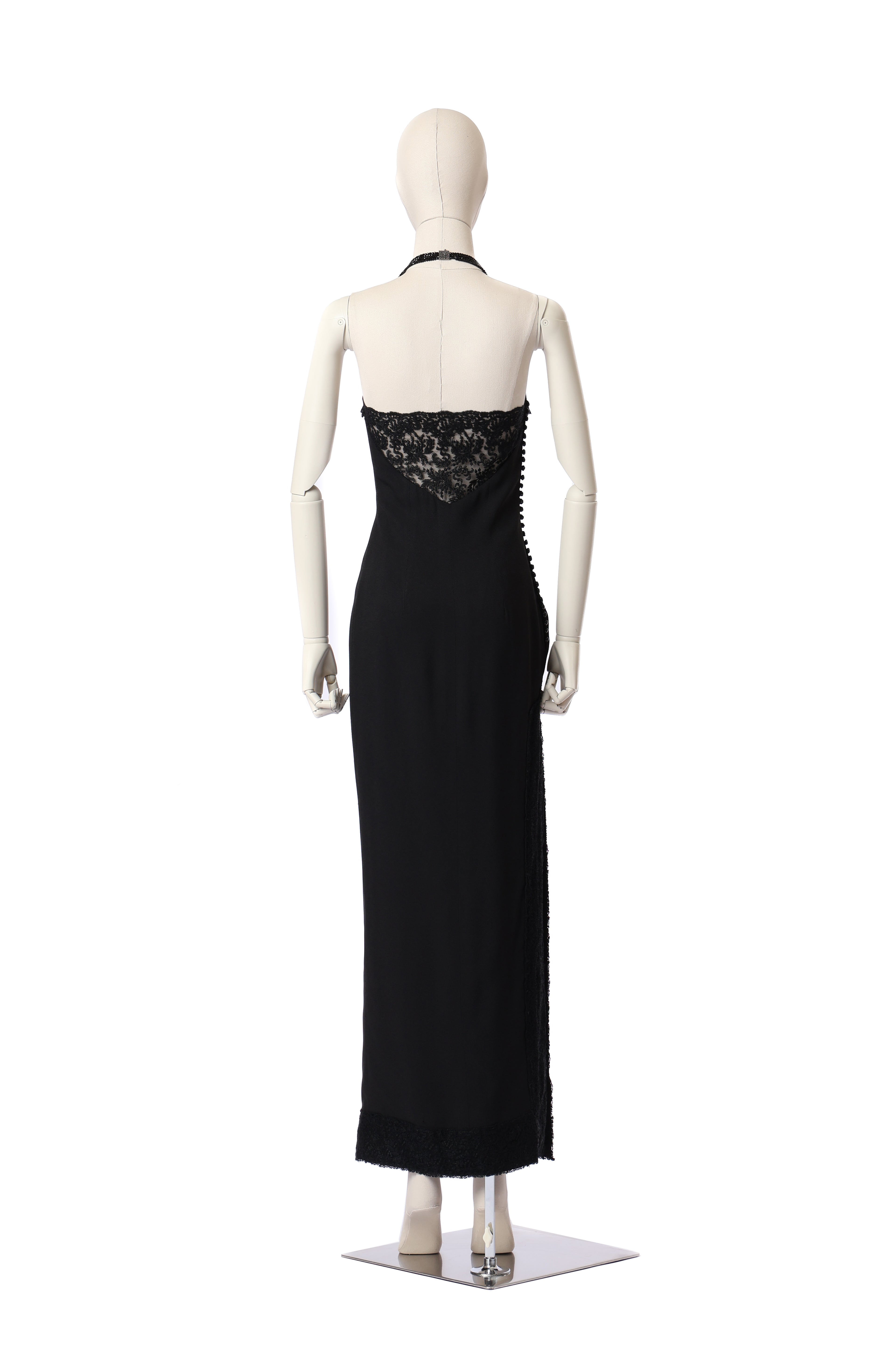 Dior 1997 Crystal Beads Lace Dress