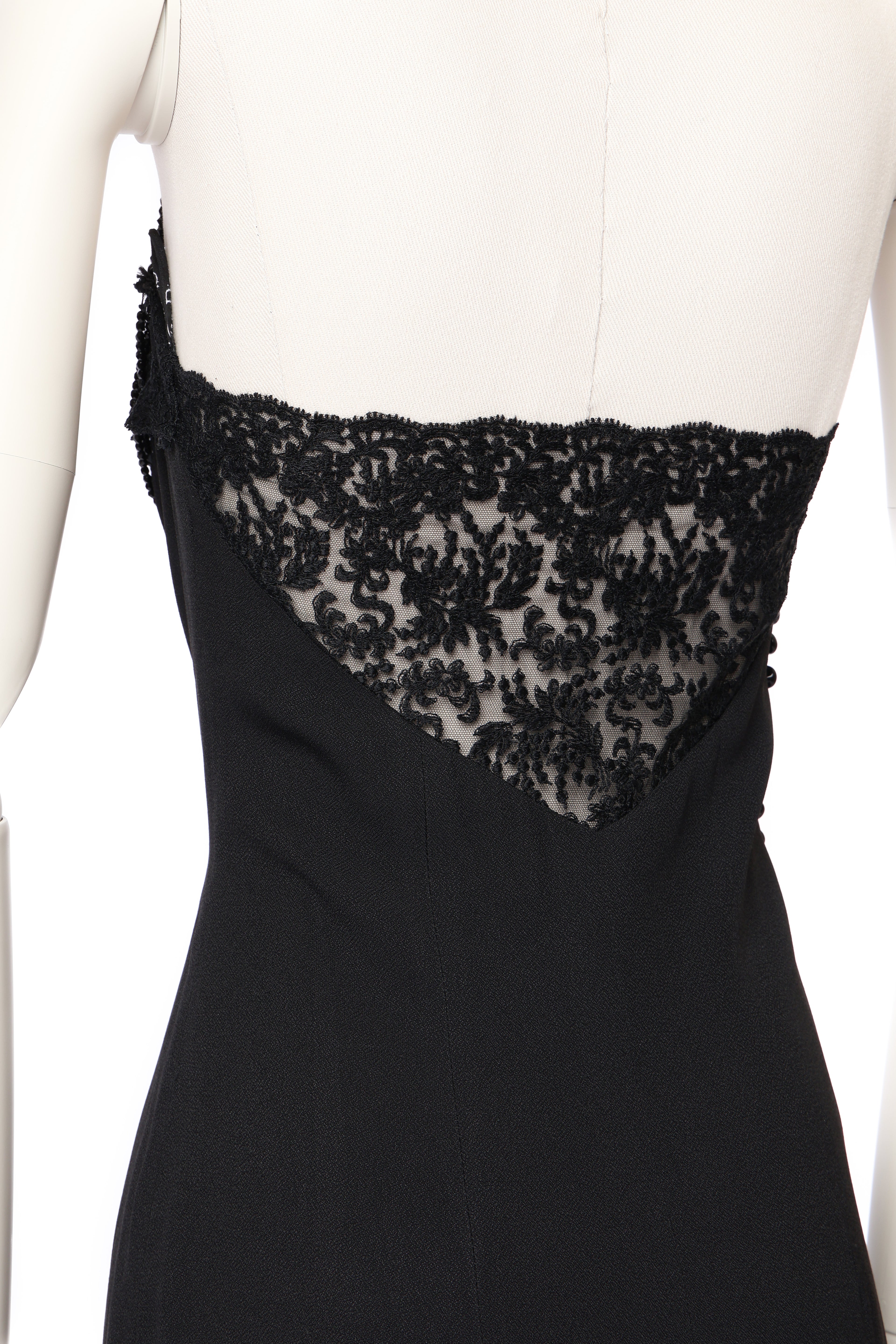 Dior 1997 Crystal Beads Lace Dress