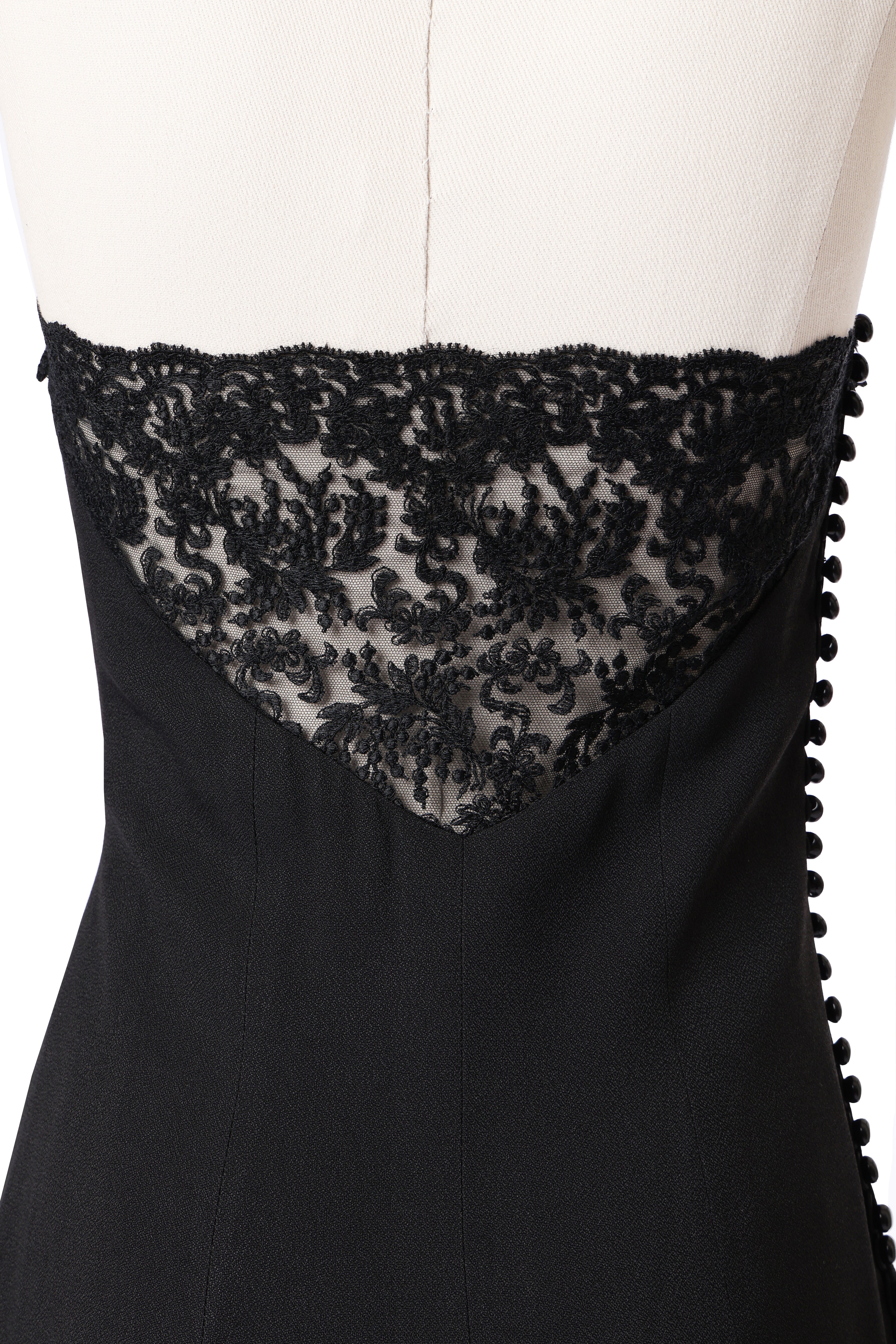 Dior 1997 Crystal Beads Lace Dress