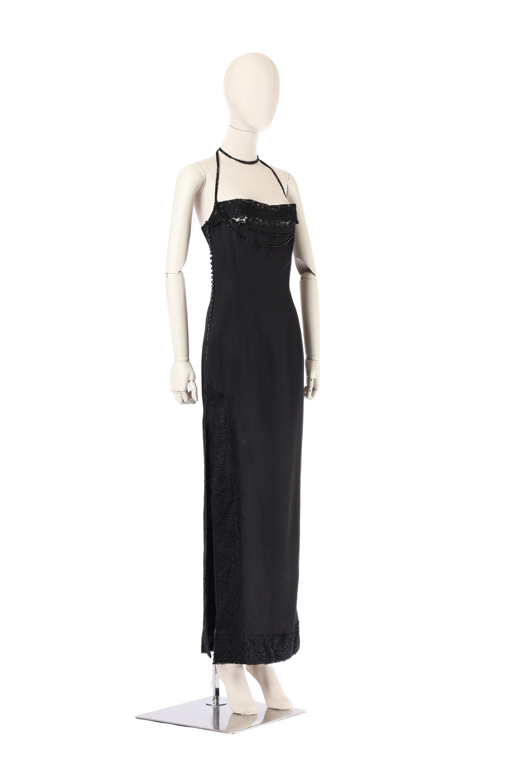 Dior 1997 Crystal Beads Lace Dress