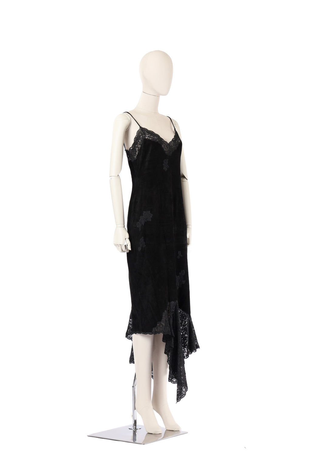 Dior 2000 Suede Lace Dress