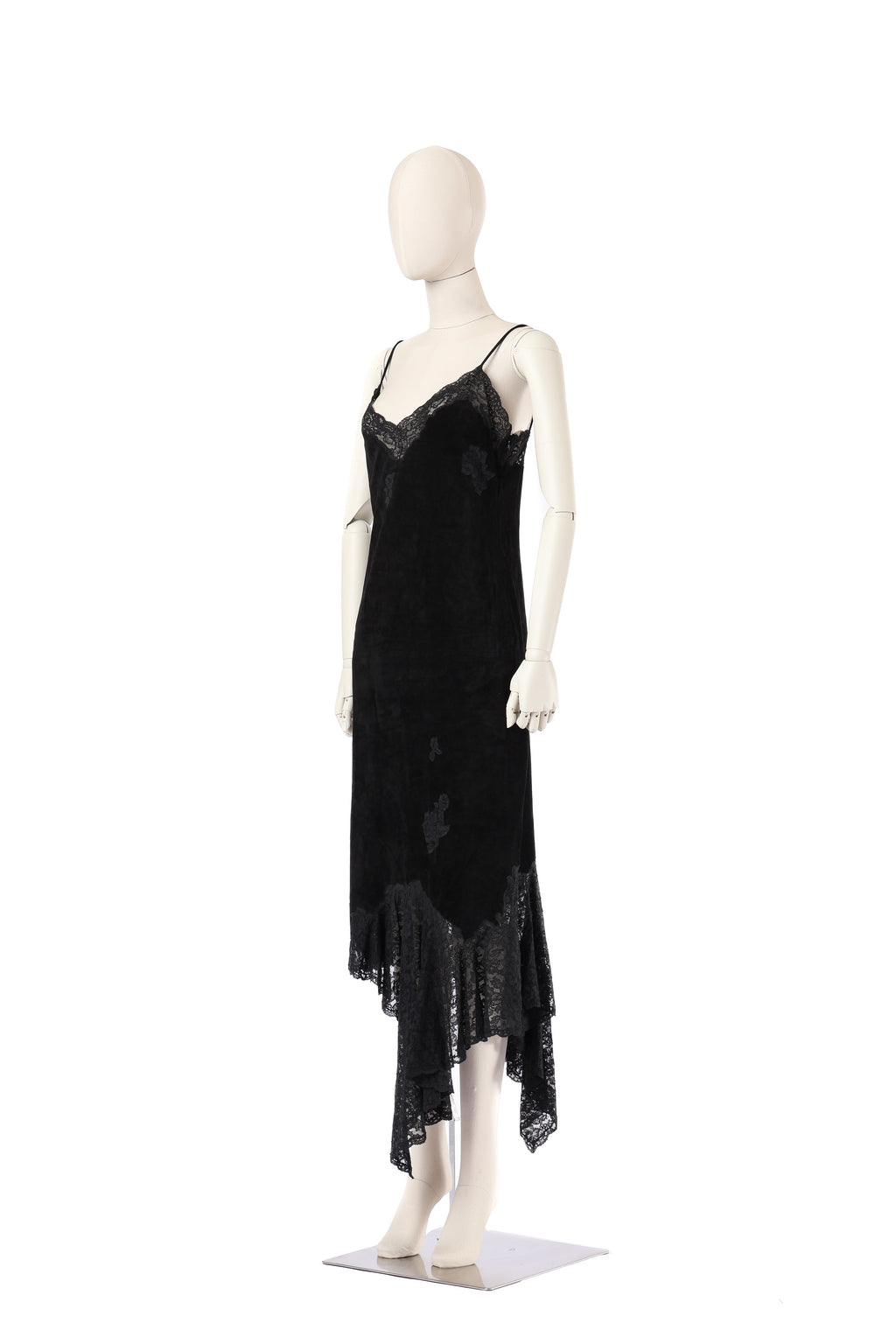 Dior 2000 Suede Lace Dress
