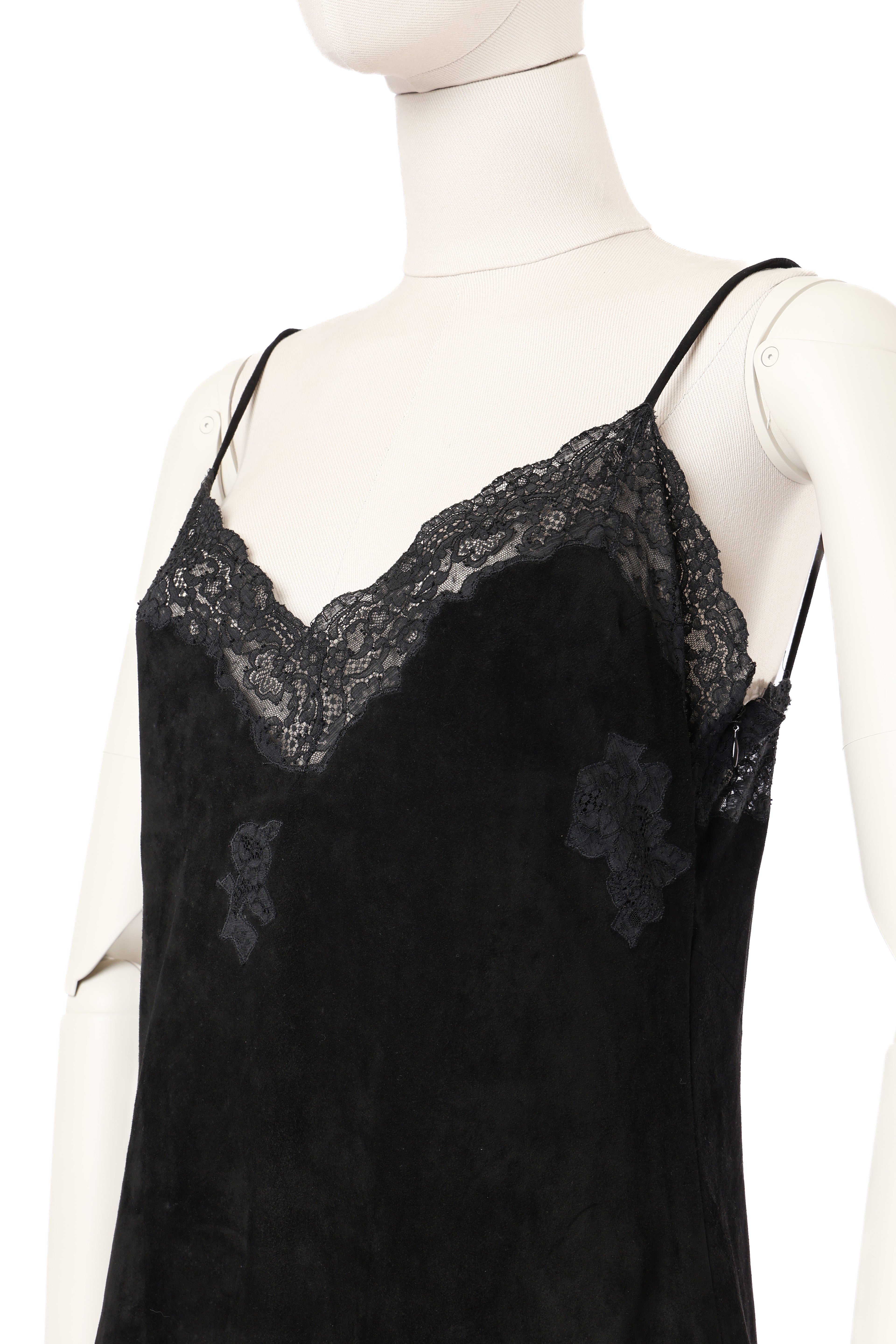 Dior 2000 Suede Lace Dress