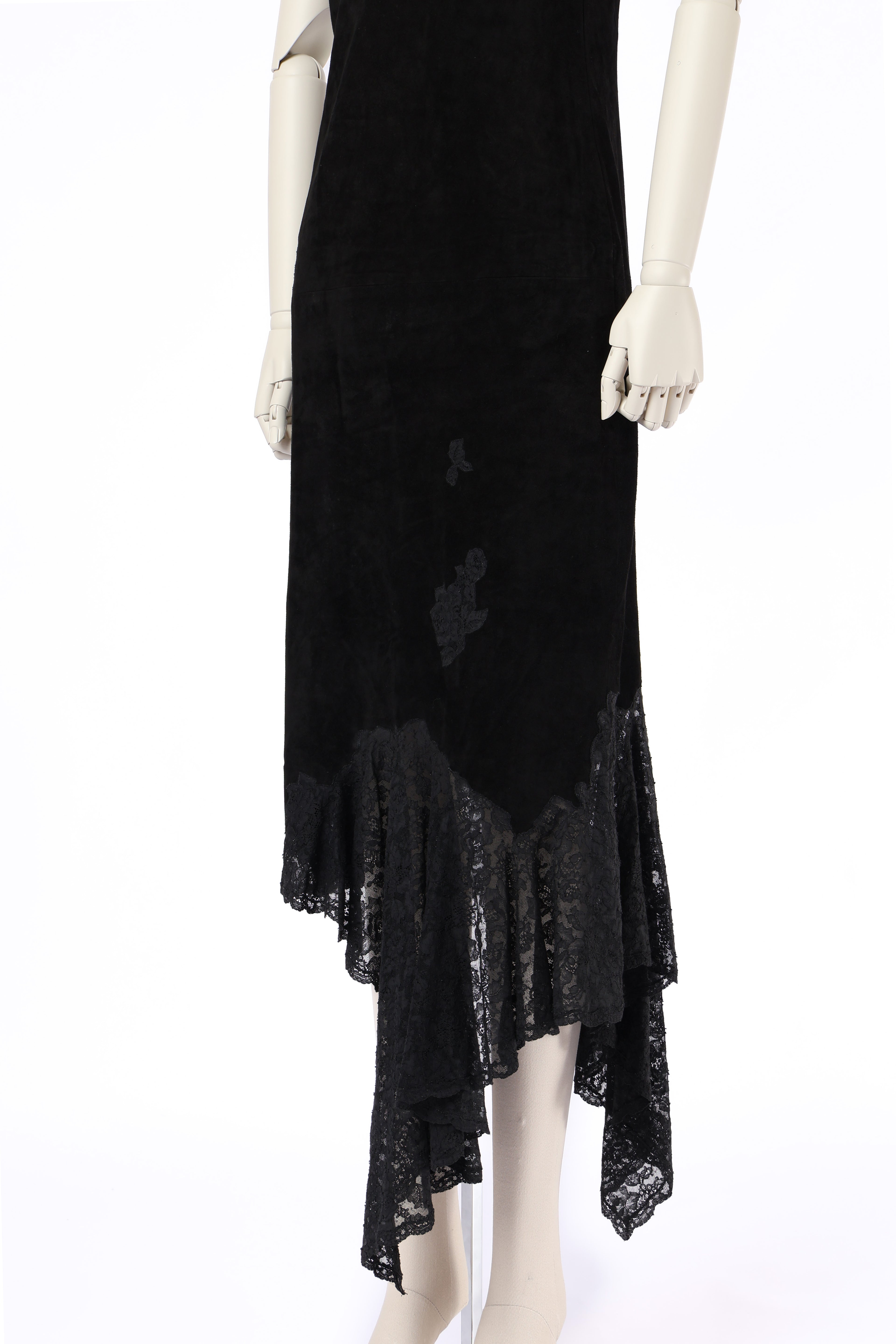 Dior 2000 Suede Lace Dress