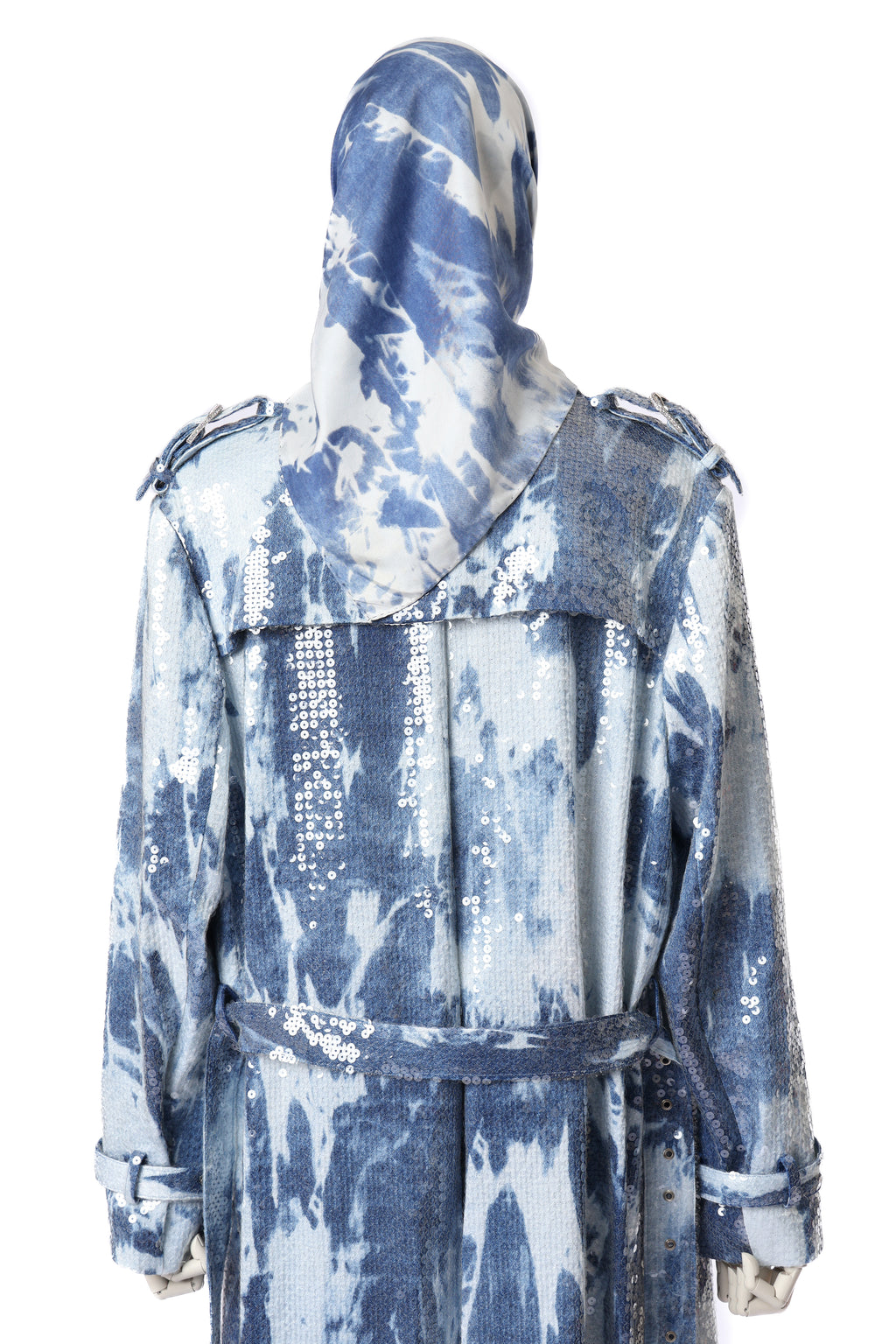 Dior 2000 Sequin Silk Trench Coat