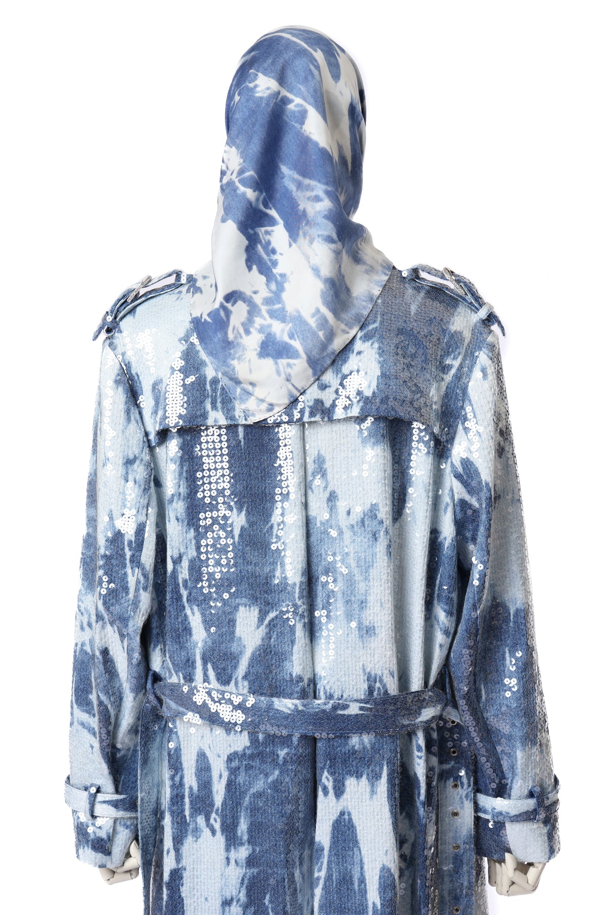 Dior 2000 Sequin Silk Trench Coat