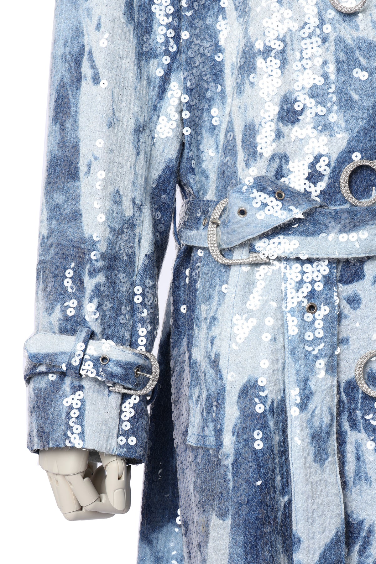 Dior 2000 Sequin Silk Trench Coat
