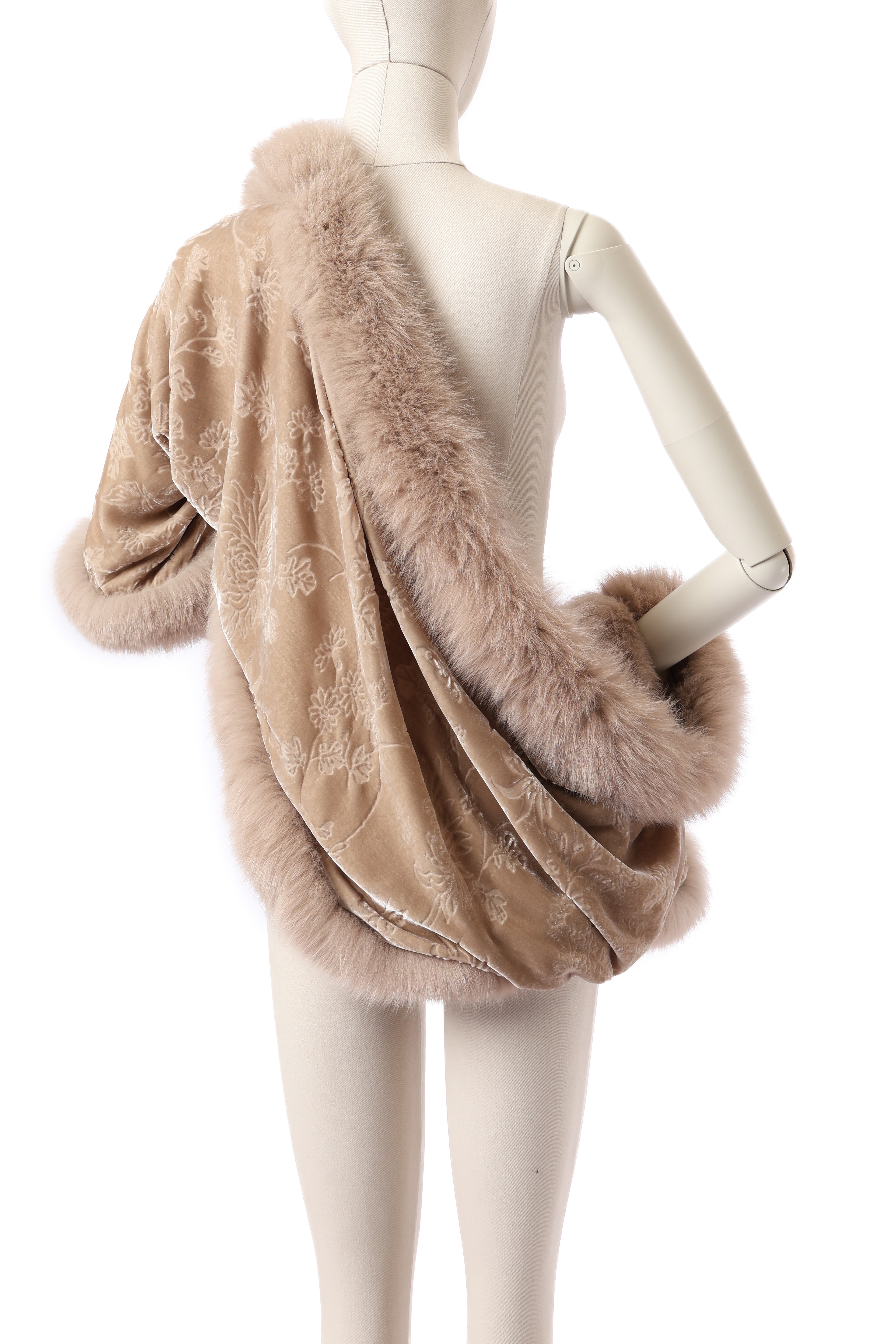 Dior Velvet Fur Shawl