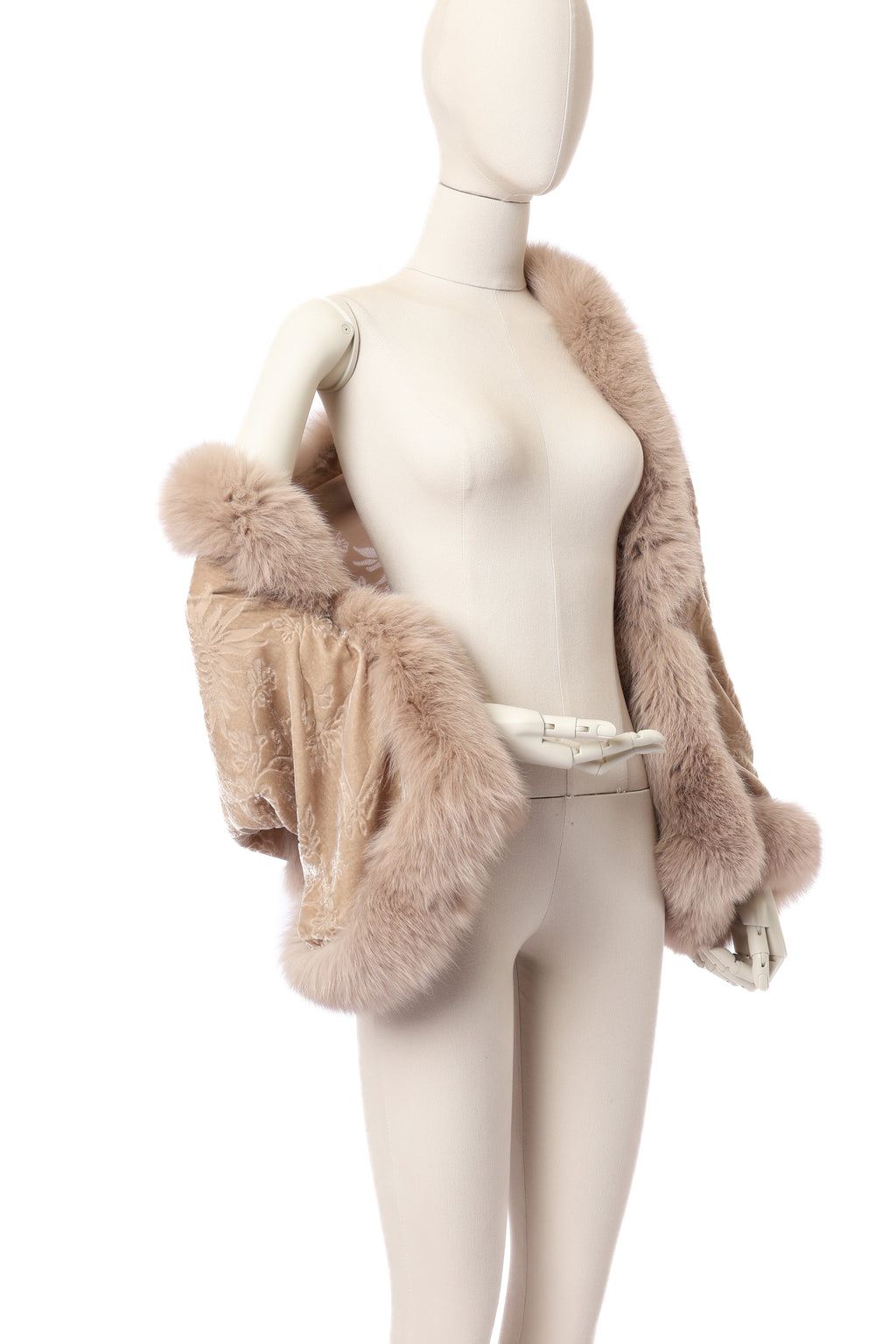 Dior Velvet Fur Shawl