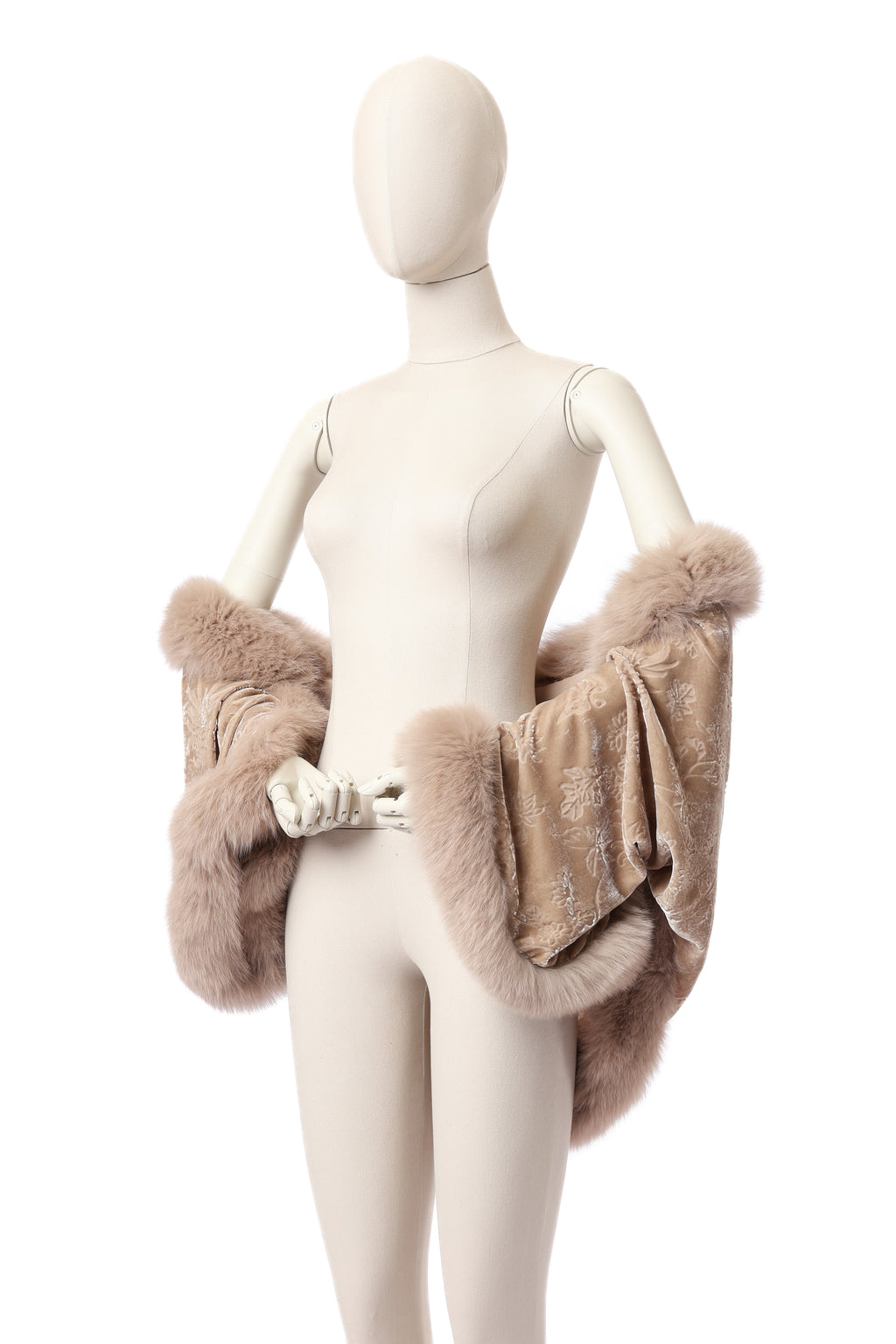 Dior Velvet Fur Shawl