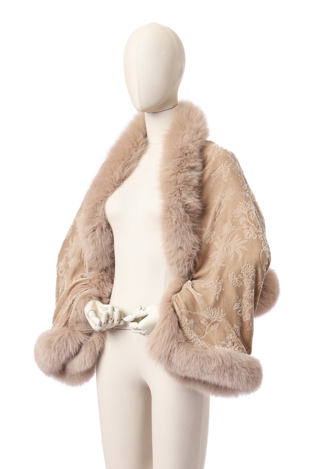 Dior Velvet Fur Shawl