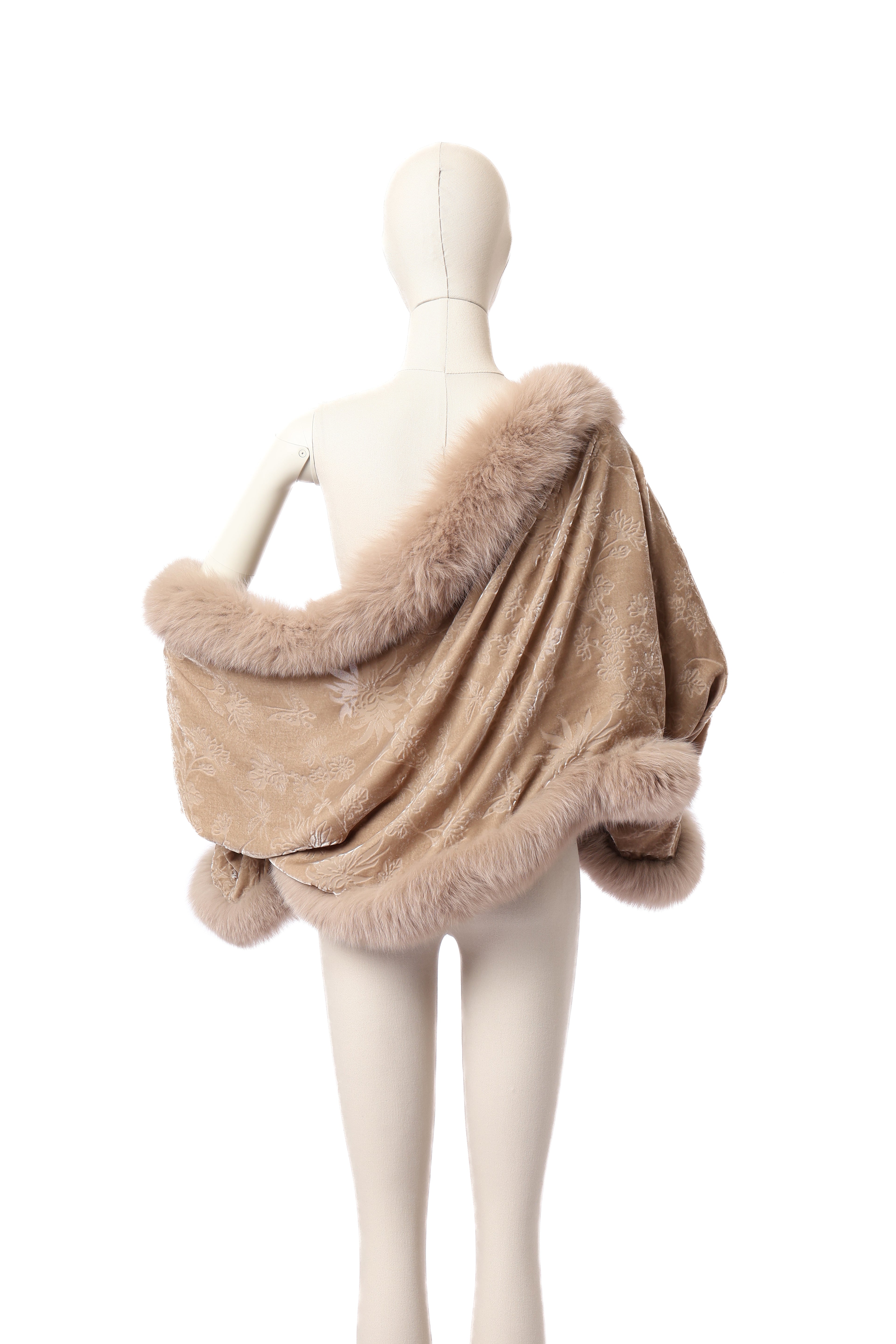 Dior Velvet Fur Shawl