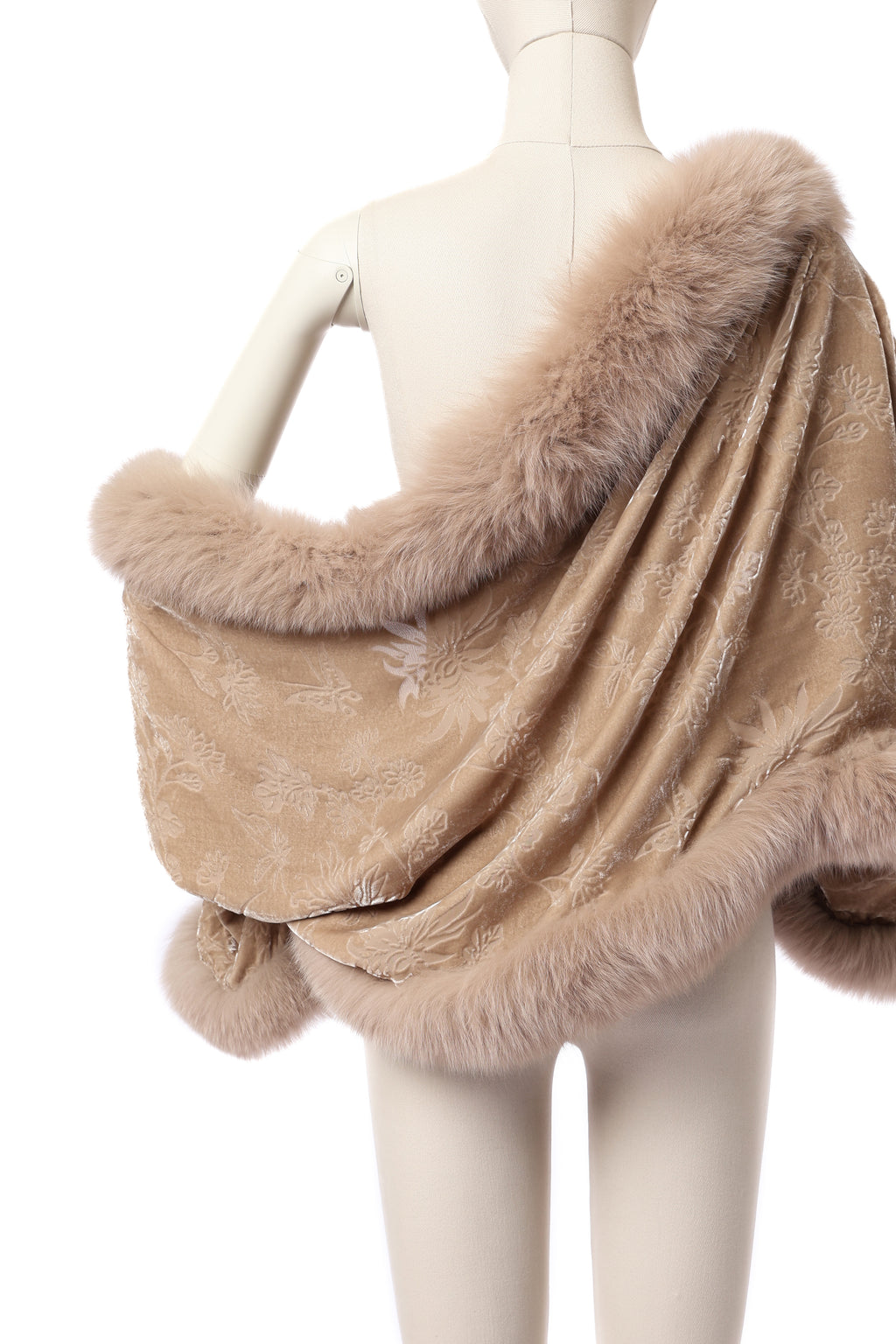 Dior Velvet Fur Shawl