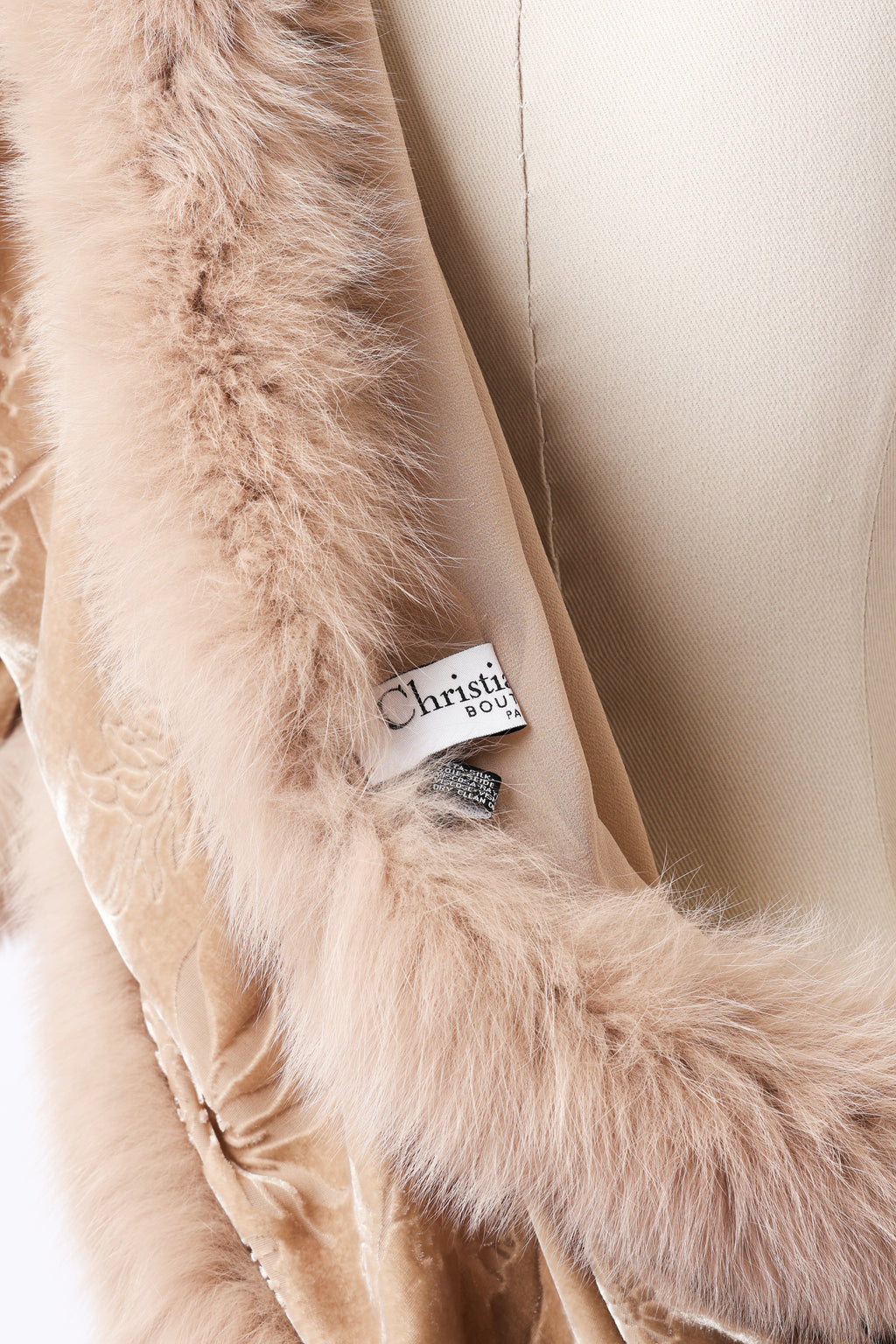 Dior Velvet Fur Shawl