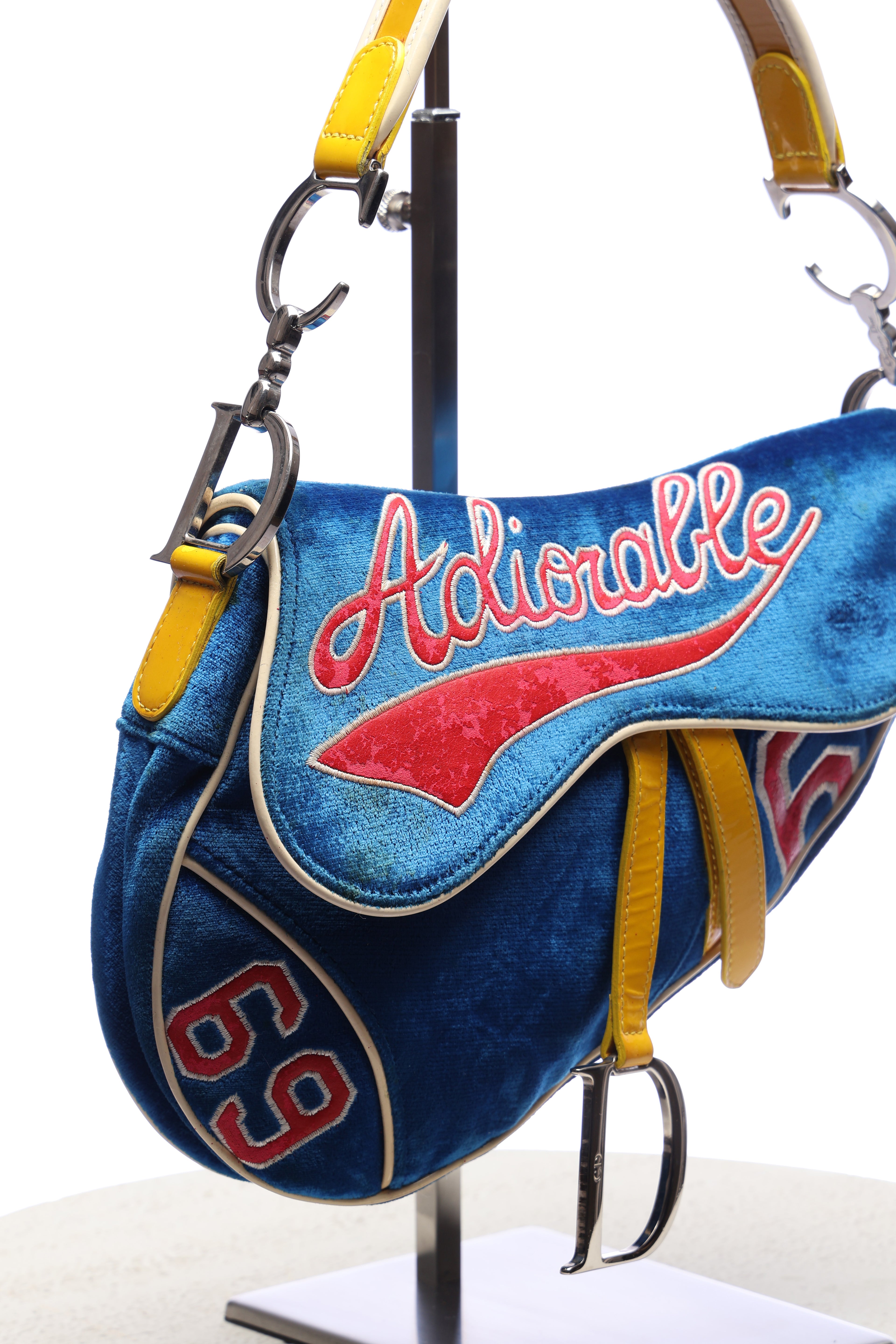 Dior Adiorable 69 Blue Velvet Saddle
