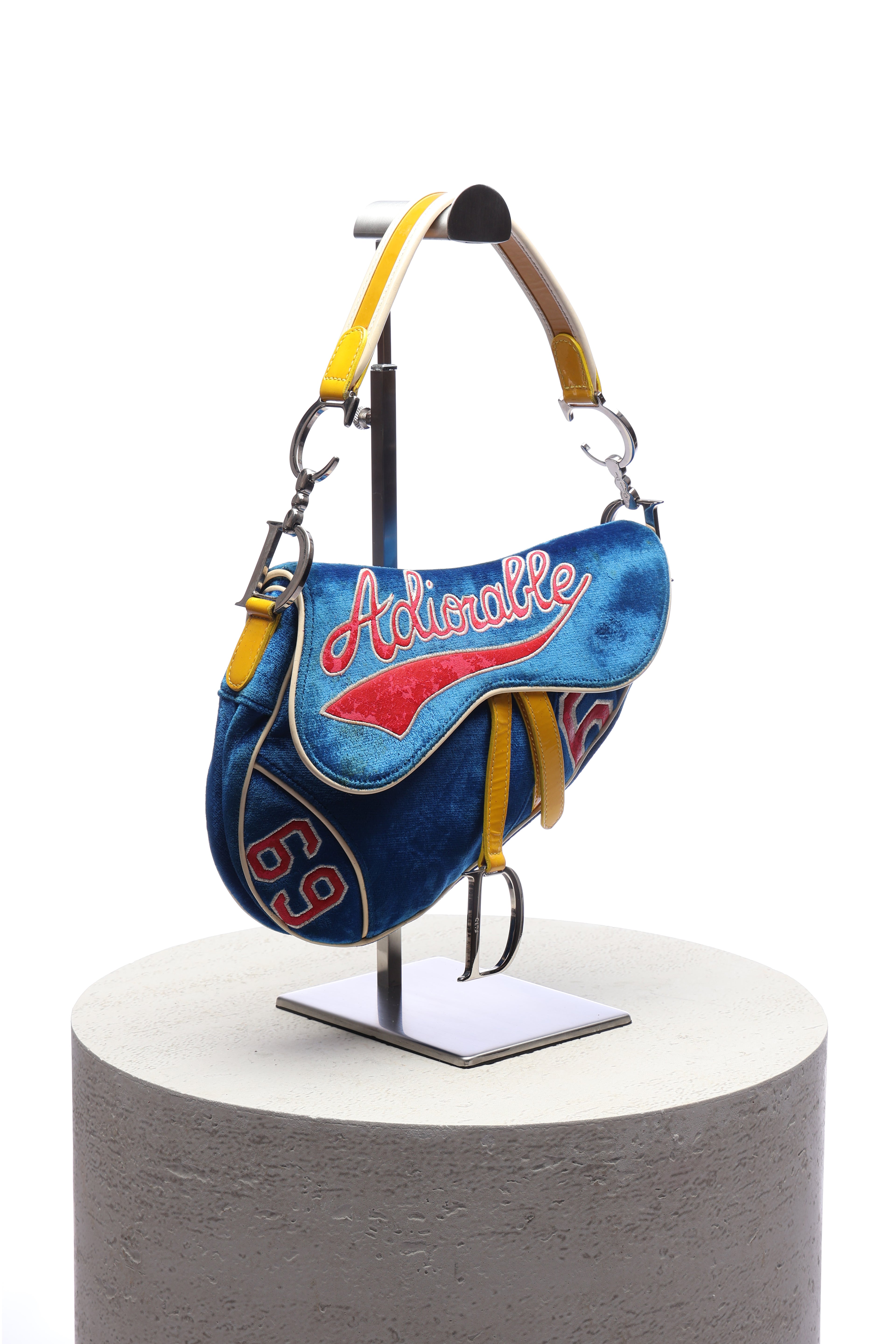 Dior Adiorable 69 Blue Velvet Saddle