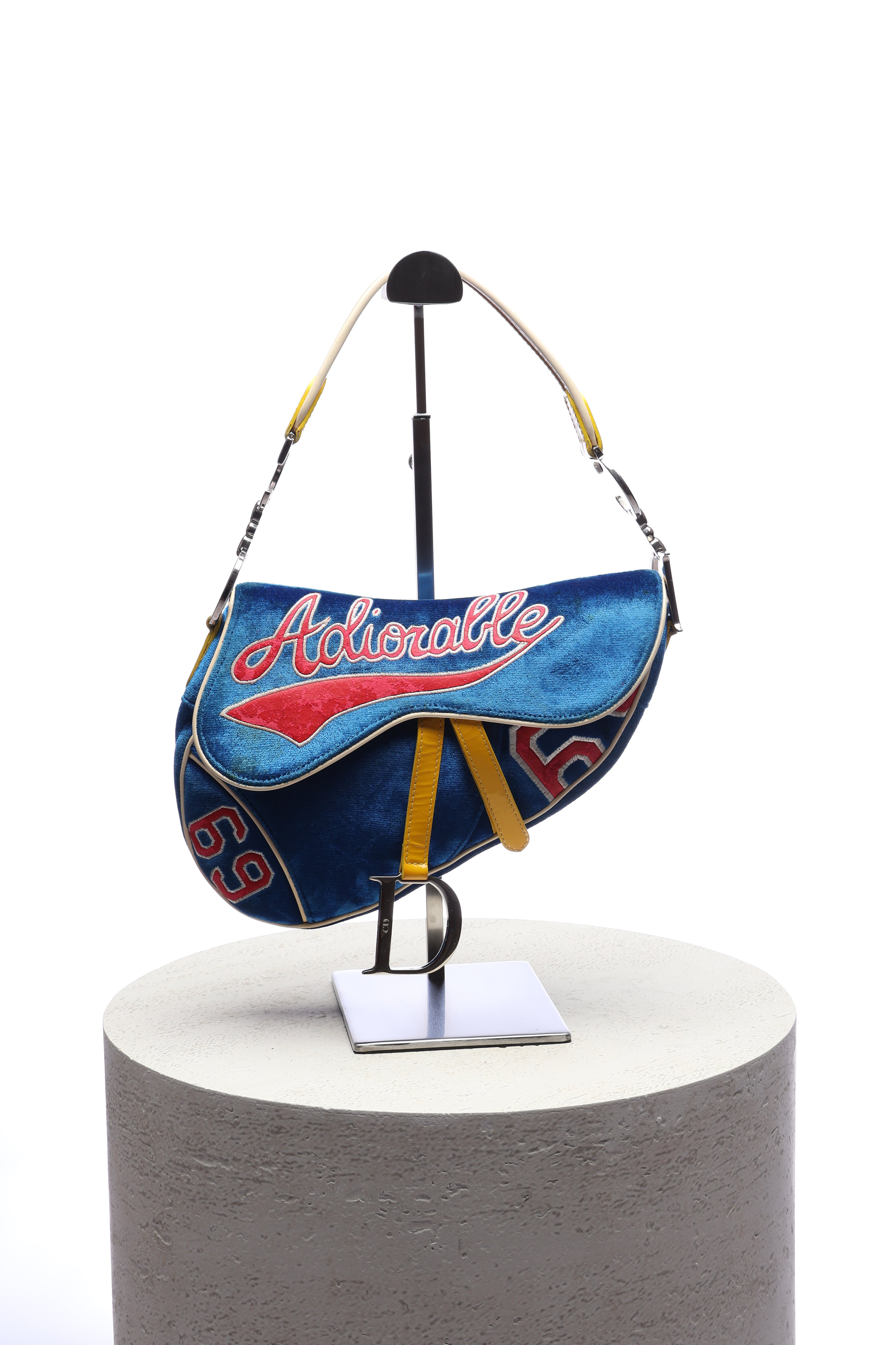Dior Adiorable 69 Blue Velvet Saddle