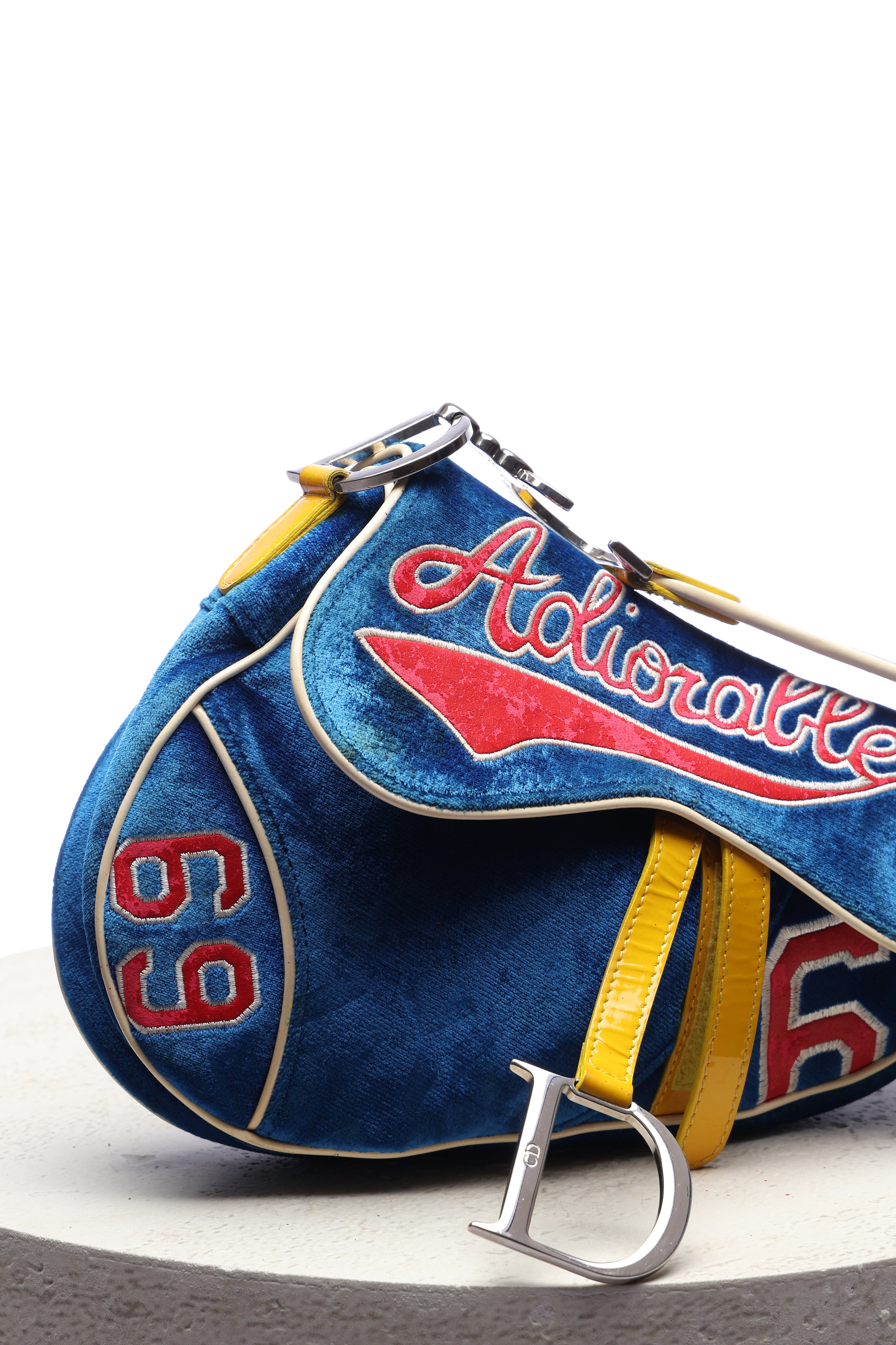 Dior Adiorable 69 Blue Velvet Saddle