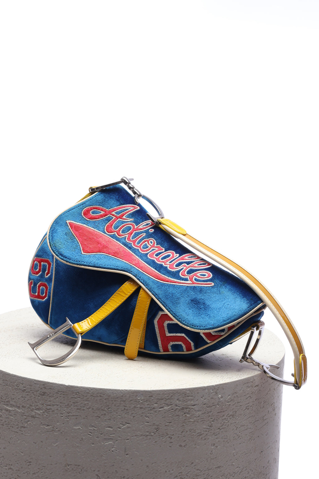 Dior Adiorable 69 Blue Velvet Saddle