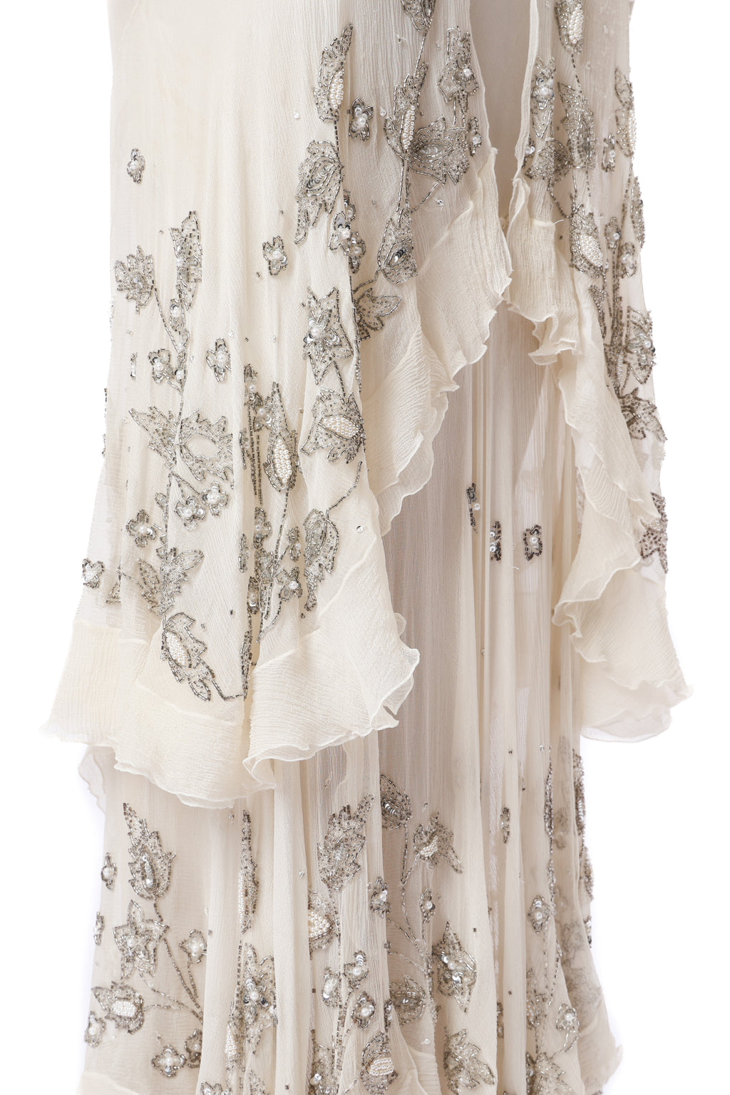 Dior 2000 Beaded Silk Sheer Dress