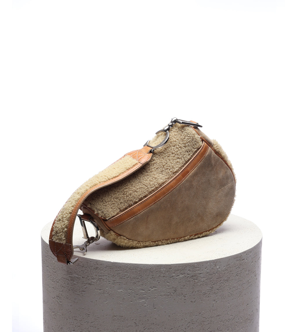 Dior Shearling Saddle