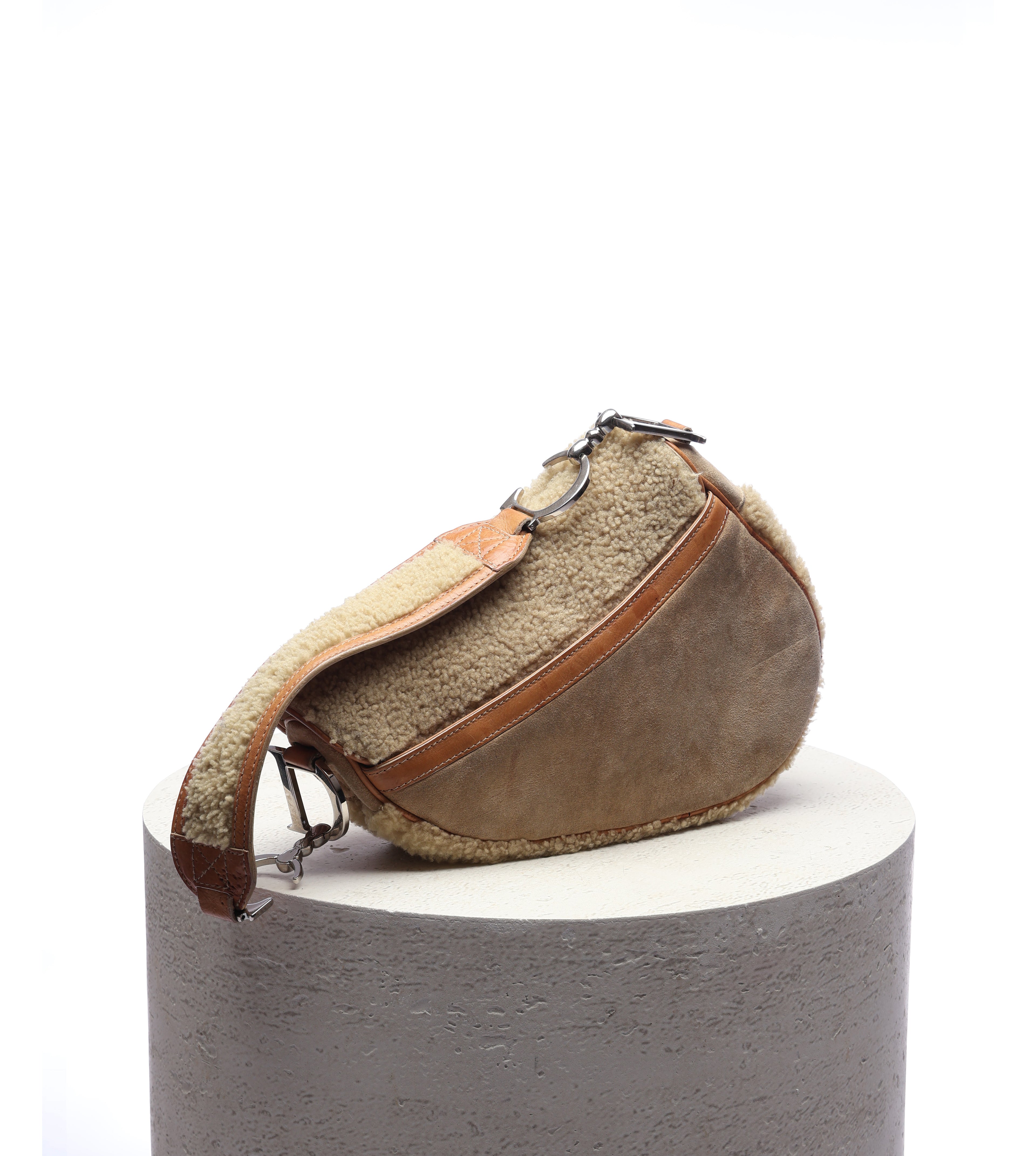 Dior Shearling Saddle