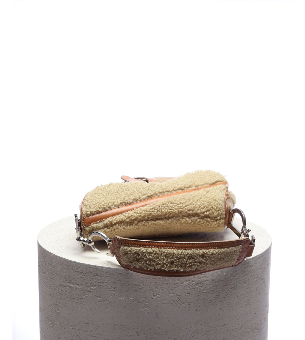 Dior Shearling Saddle