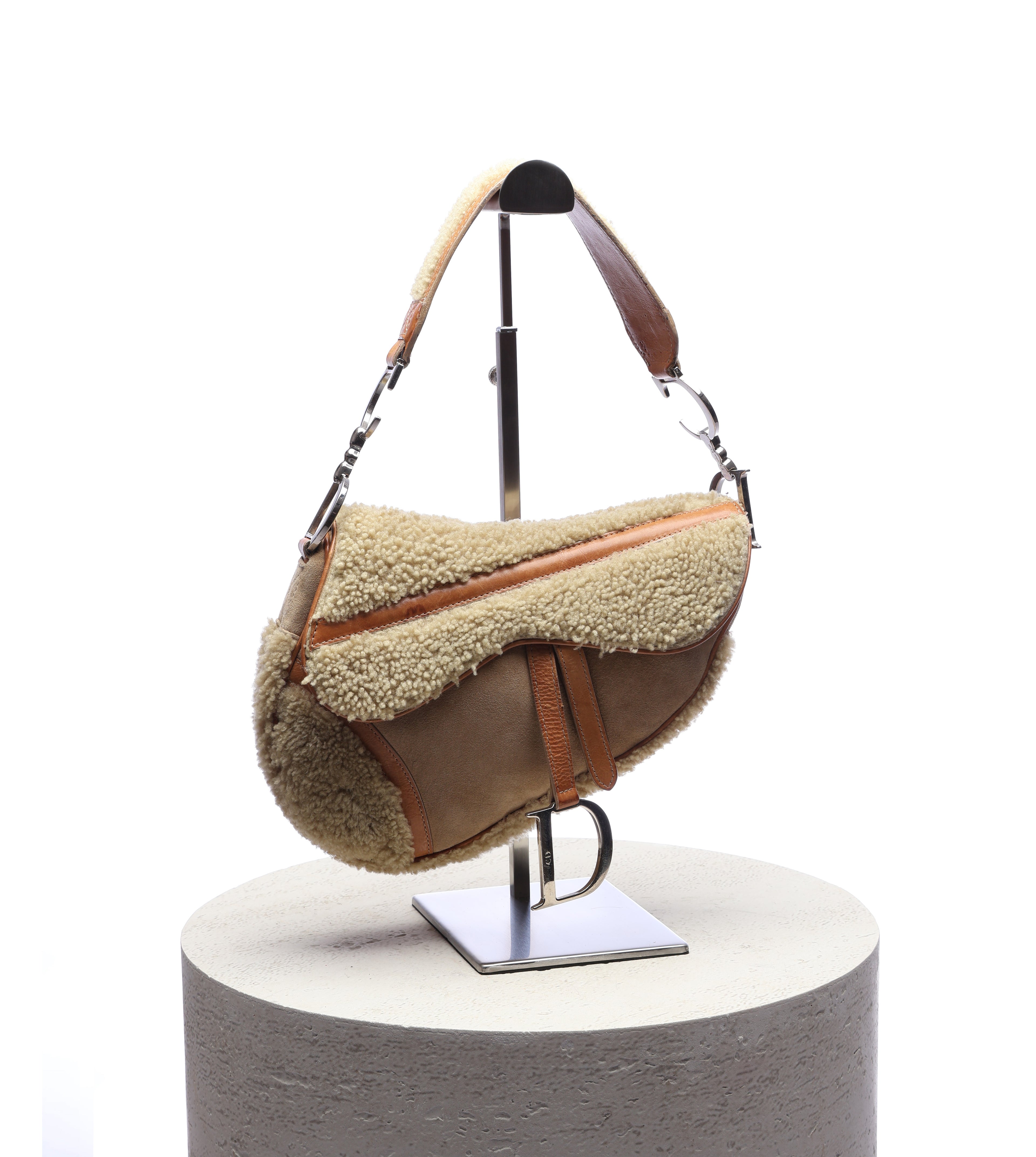 Dior Shearling Saddle
