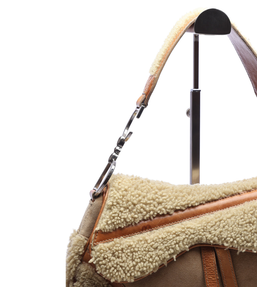 Dior Shearling Saddle