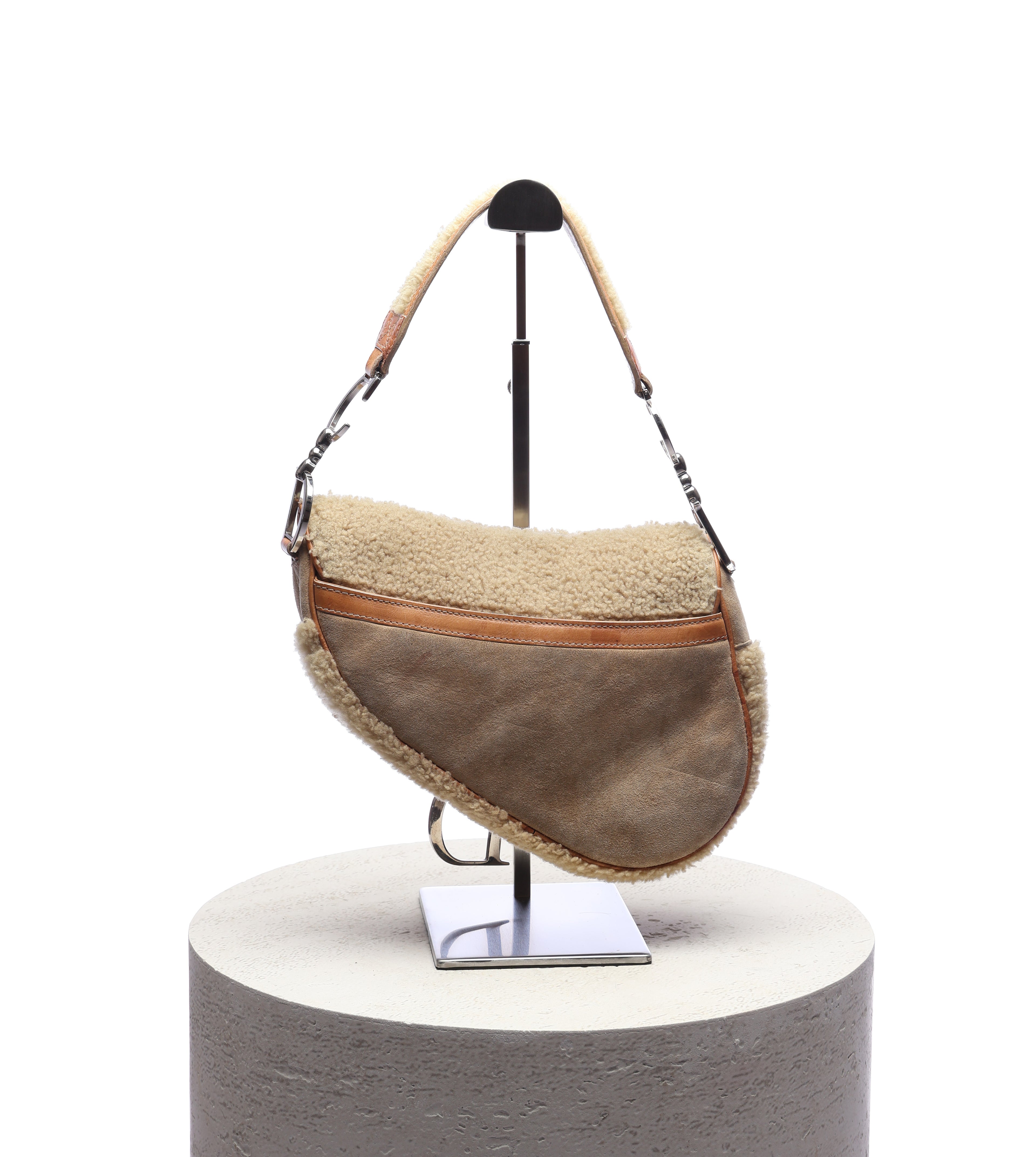 Dior Shearling Saddle