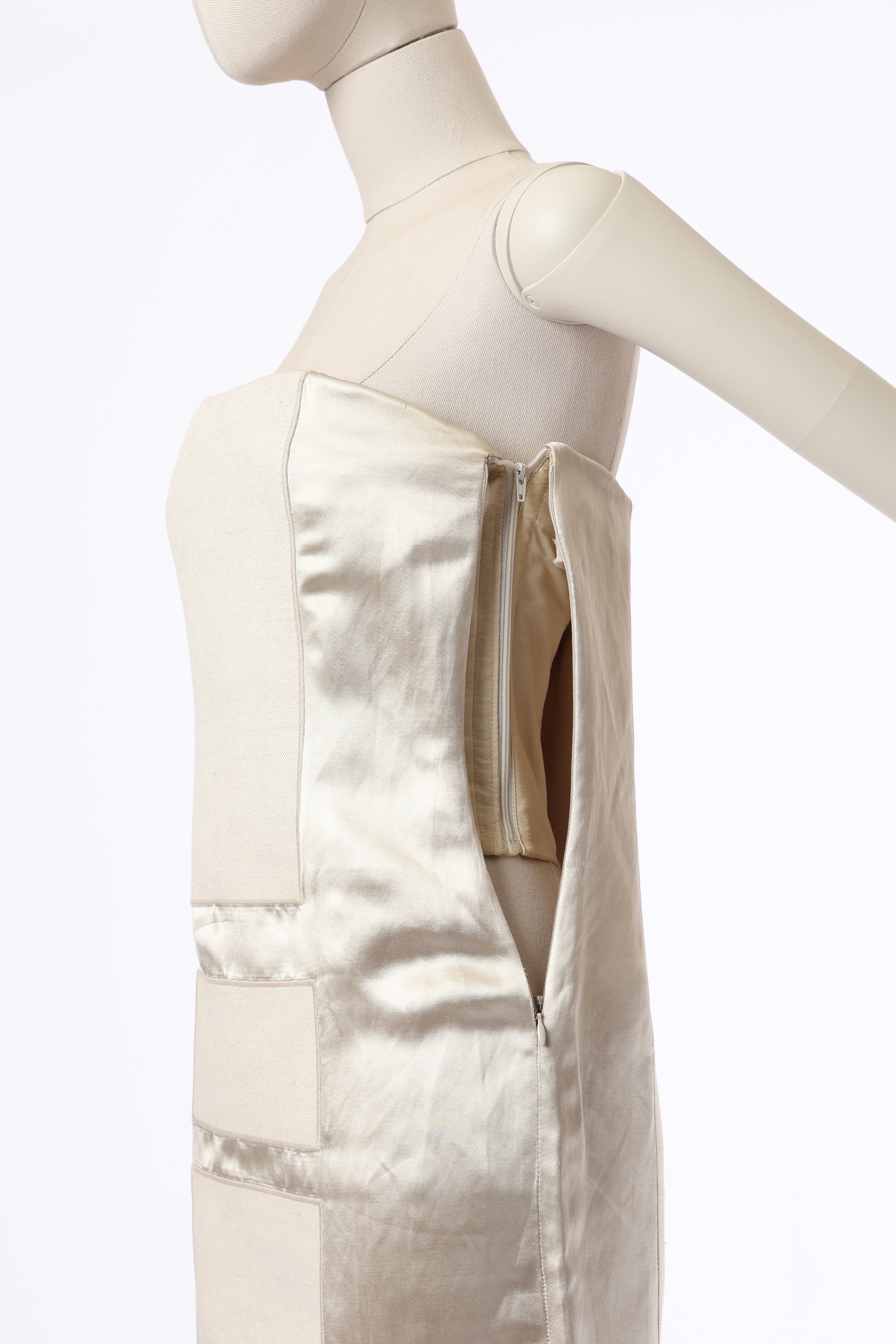 Prada 1999 Panel Canvas Dress